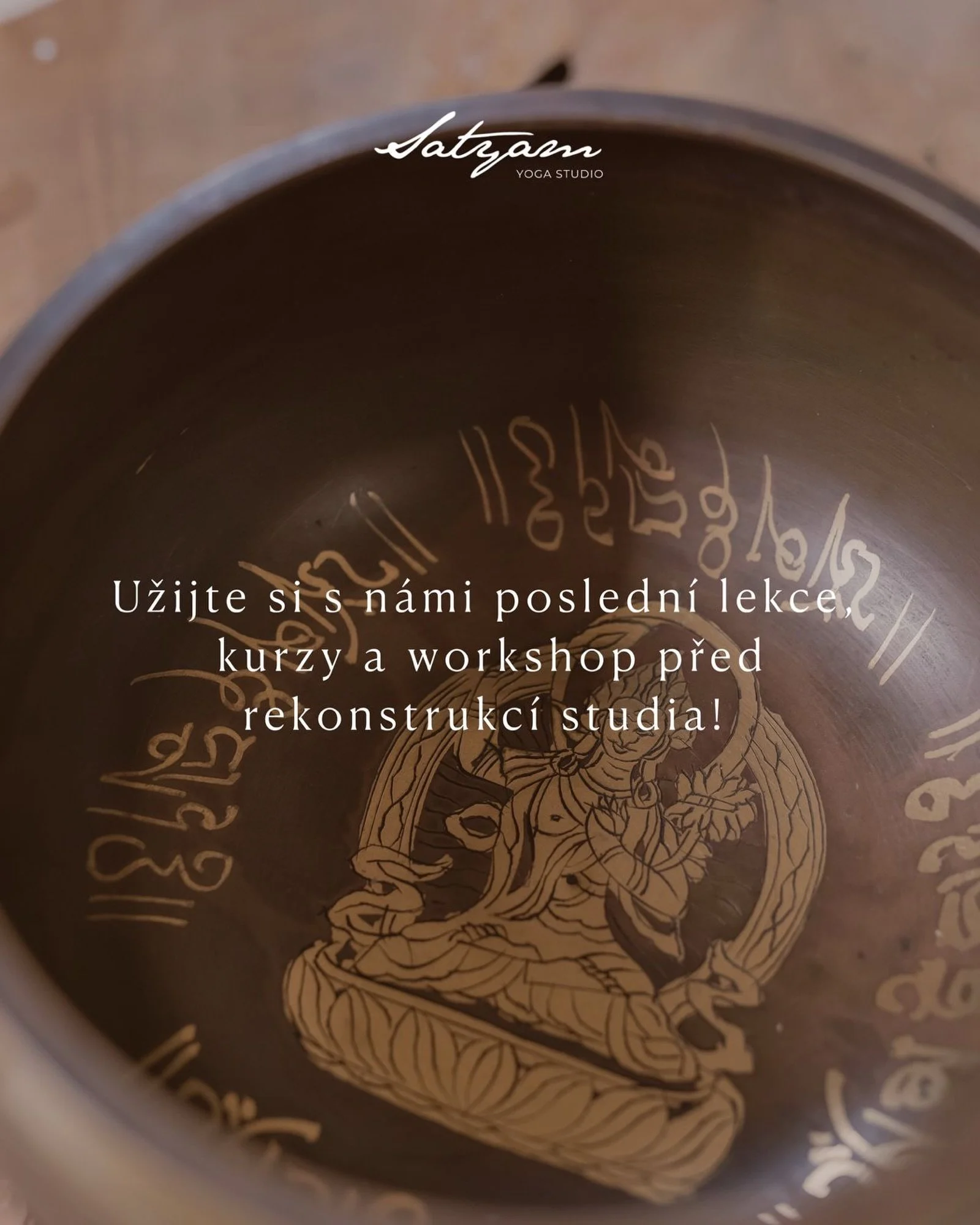 Užijte si s n&aacute;mi posledn&iacute; dny před rekonstrukc&iacute;!

Mil&iacute; klienti,
v Satyam studiu se chystaj&iacute; velk&eacute; věci! 🤩
Jak už možn&aacute; v&iacute;te, od 17. června do 8. července bude prob&iacute;hat pl&aacute;novan&aa