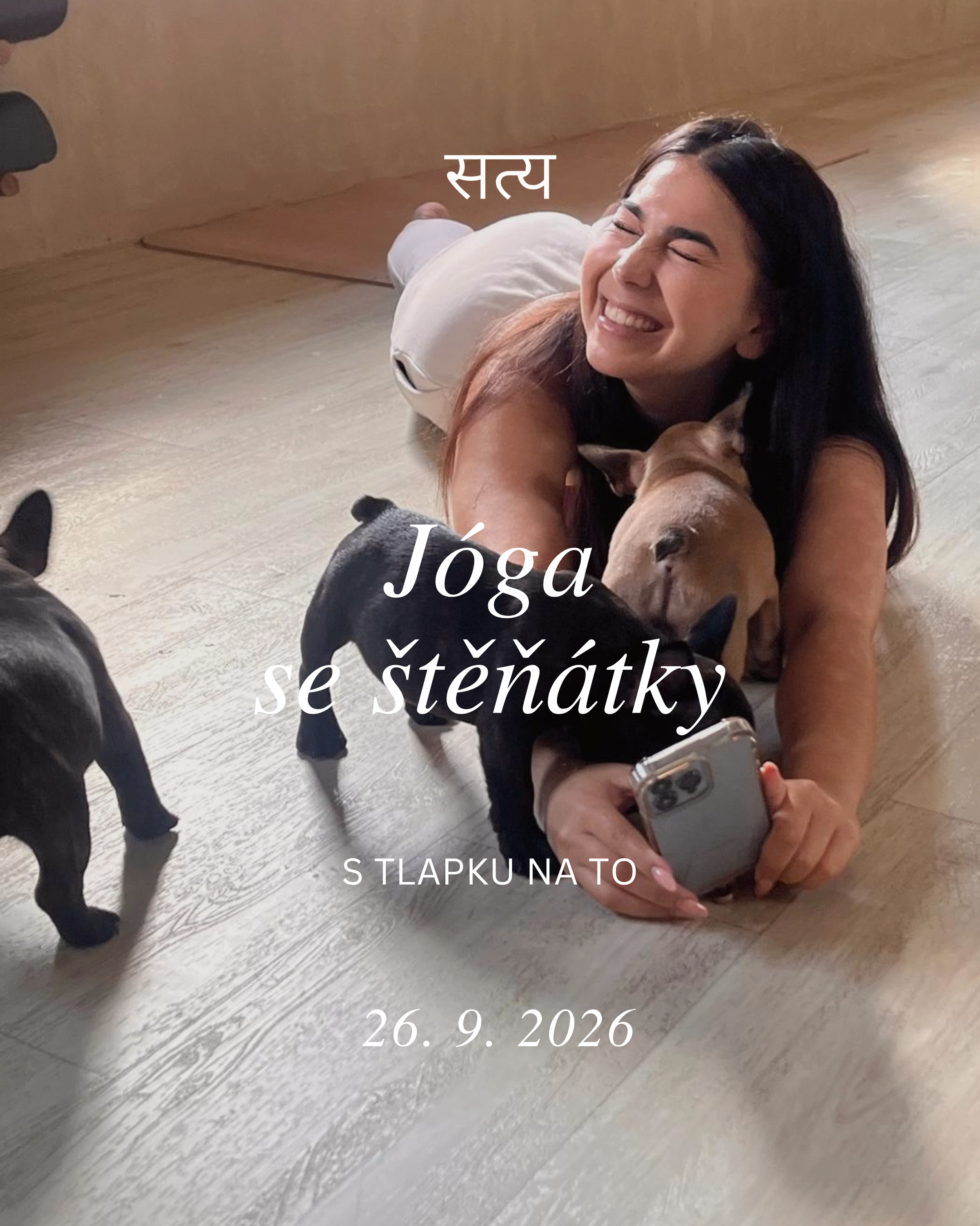 Jóga se štěňátky - pet terapie