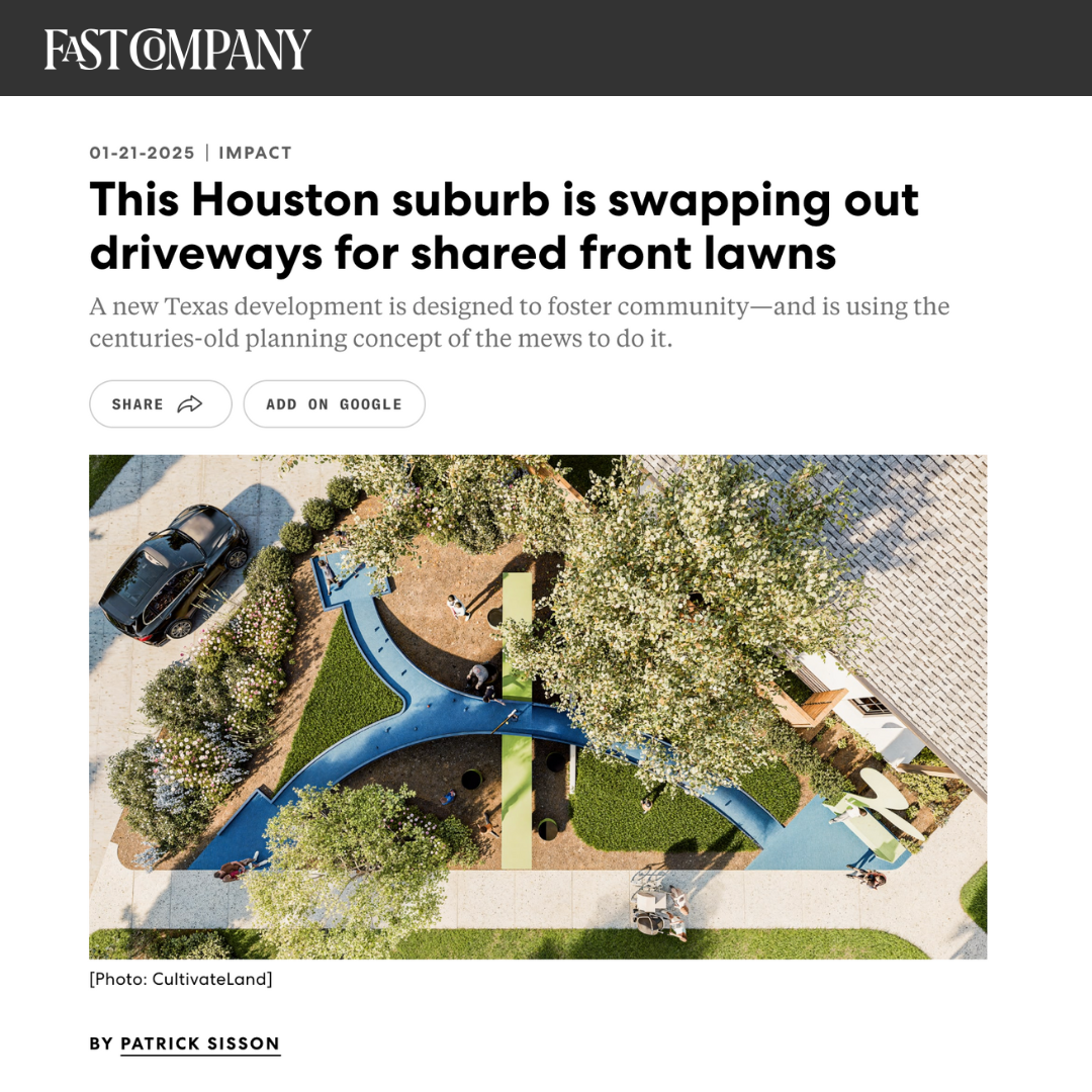 An aerial view of a playground with a winding blue slide, surrounded by trees, green grass, and a sidewalk, with a parked car nearby.