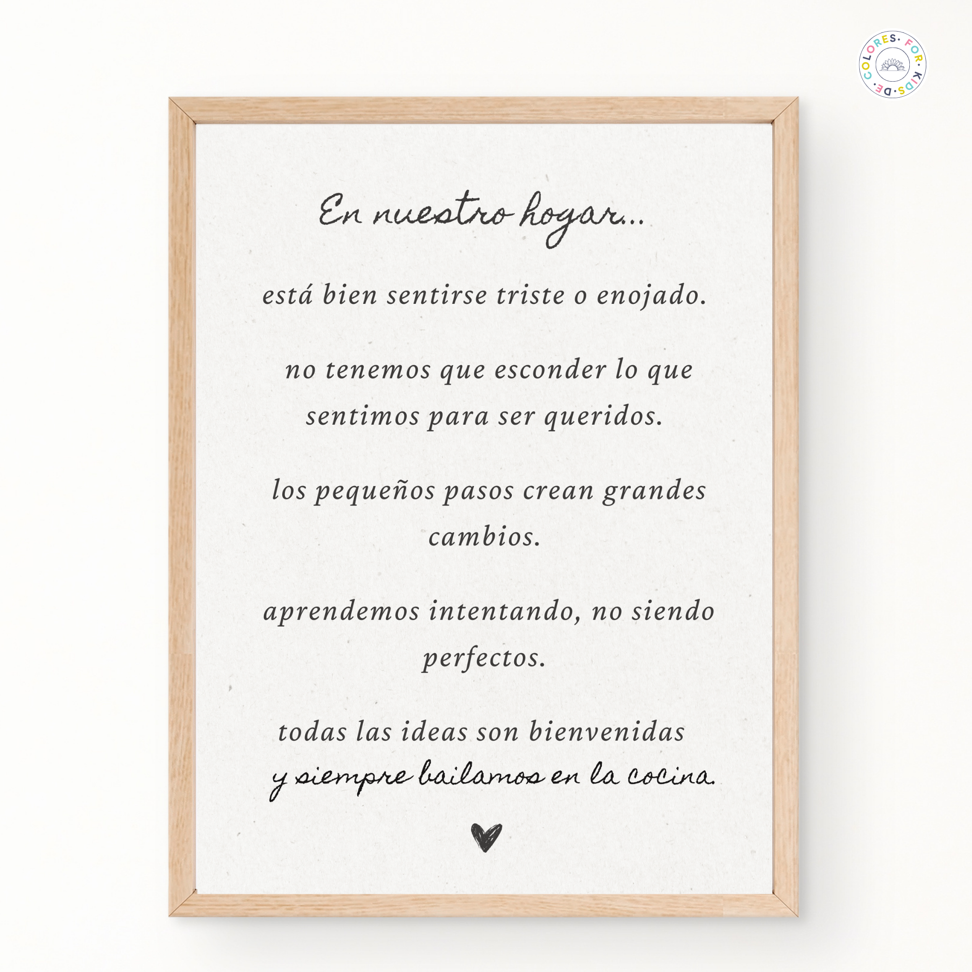 Spanish Family Reminder Printable Poster | En nuestro hogar…