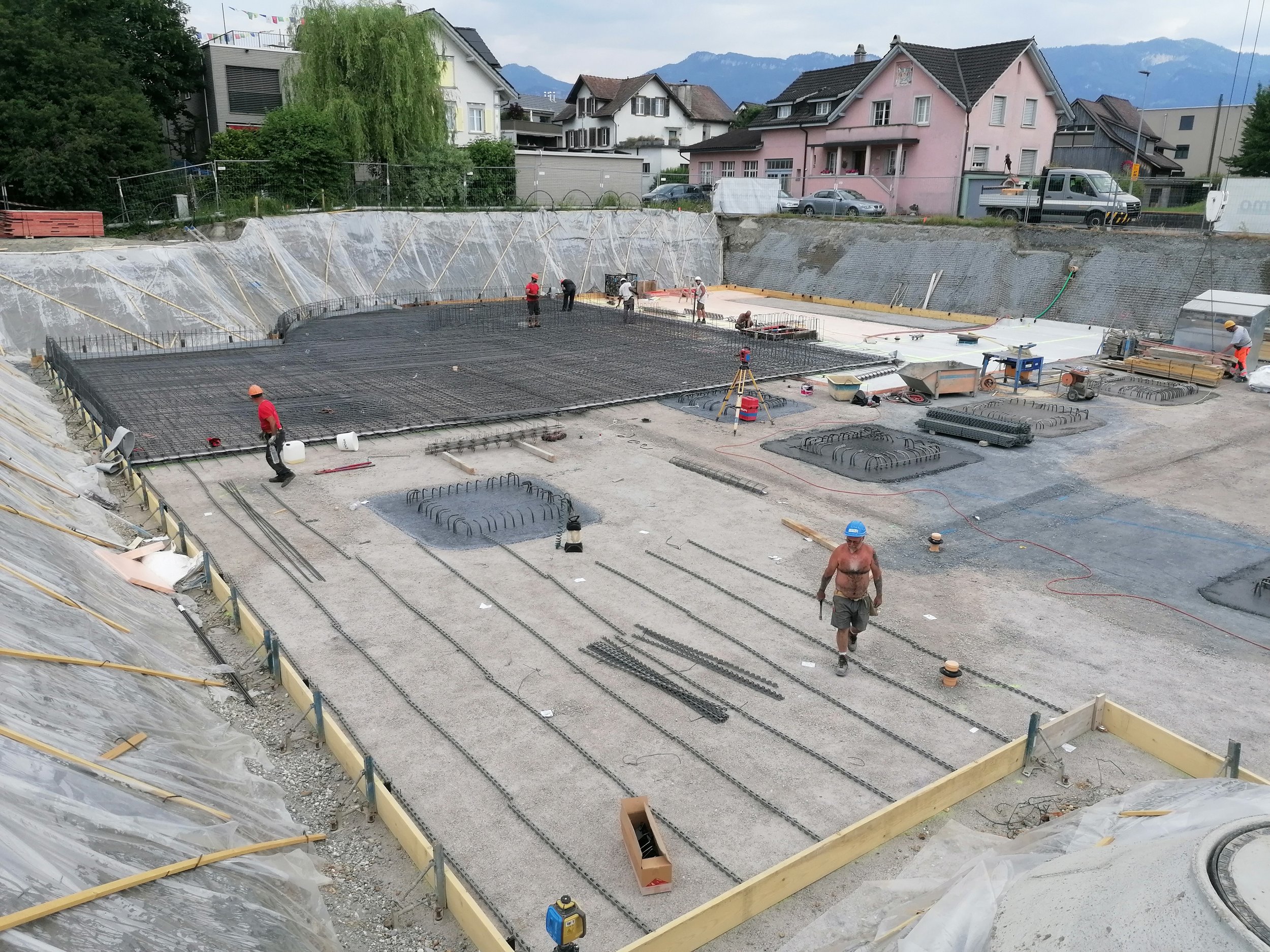 A milestone! Construction of OPENLY Valley Widnau has begun with CO2-neutral reinforcing steel