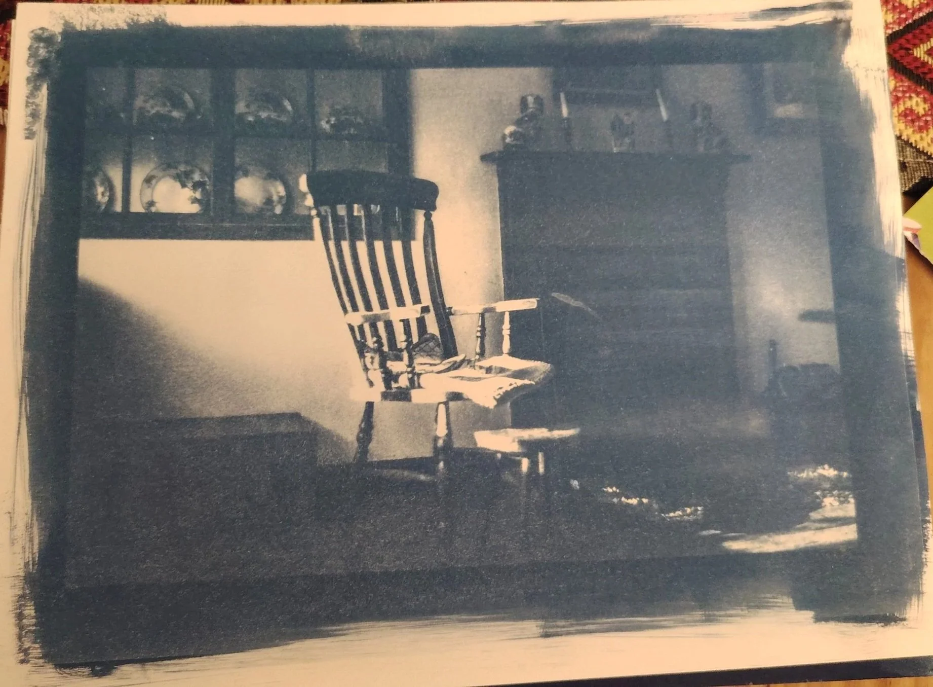 Cyanotype Experiment of photo from Autumn