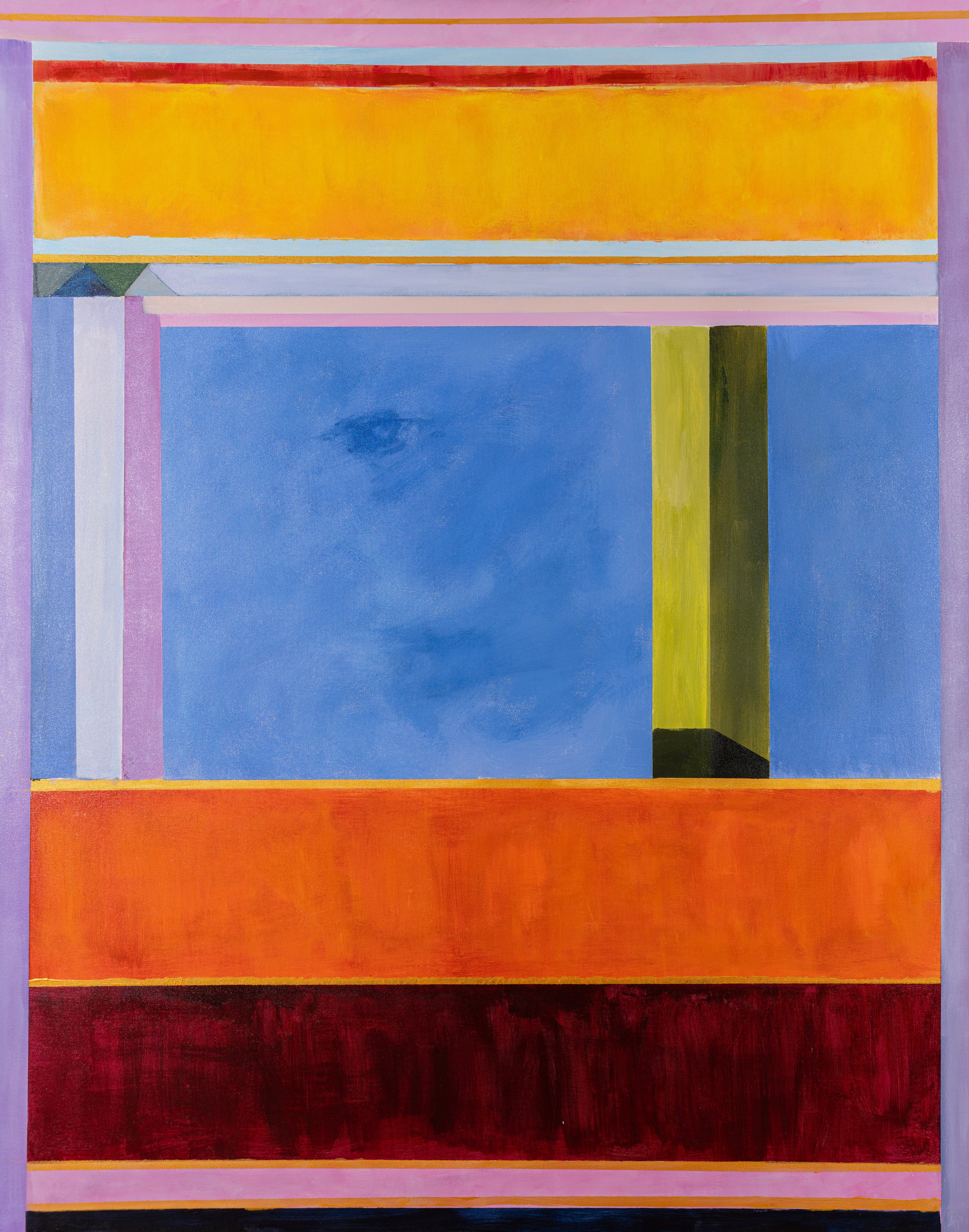 The Watch, 2024 Acrylic on Canvas 60 × 48 in 152.4 x 121.9 cm