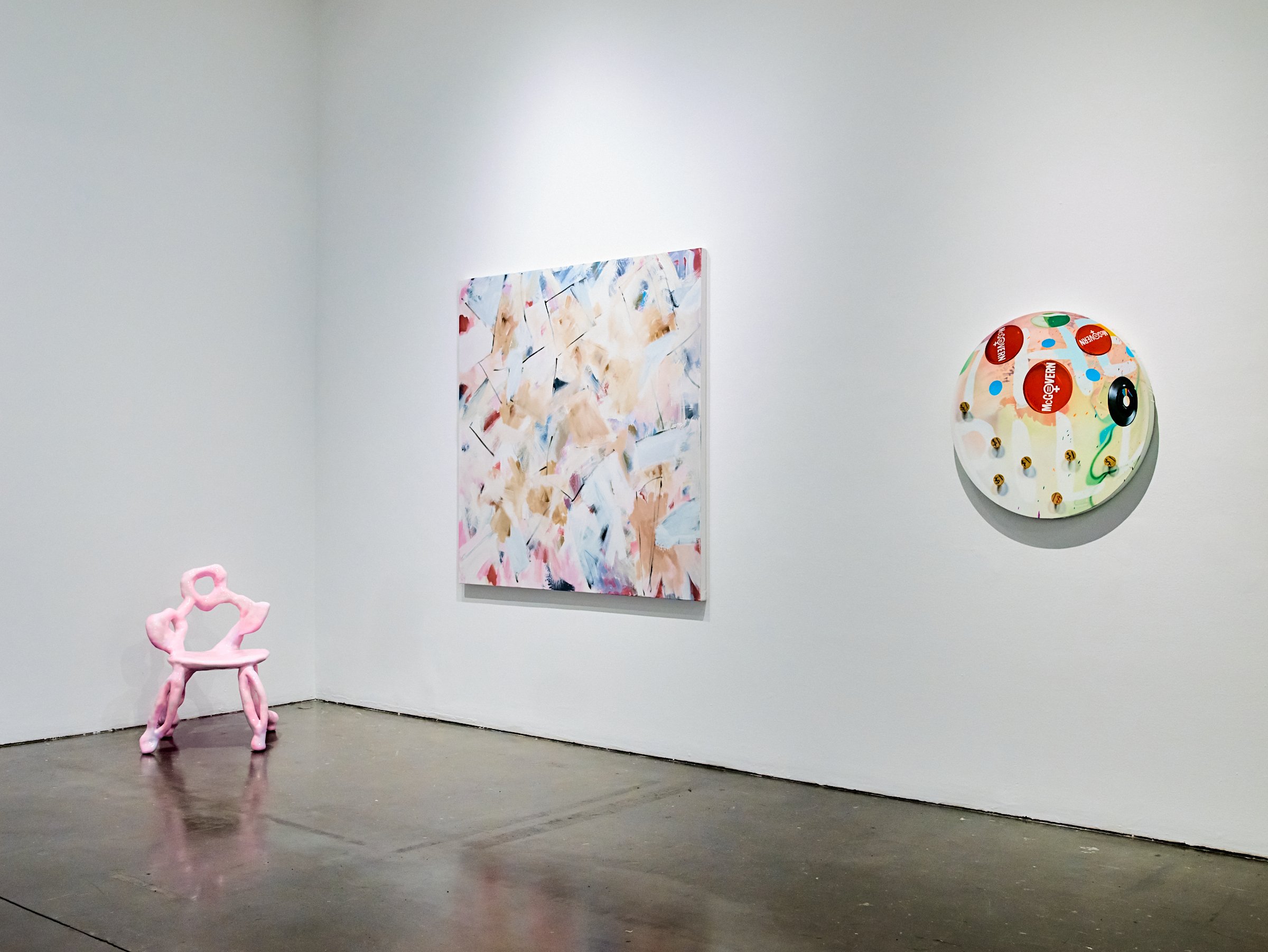  Install of  Only Connect , 2024 (center). 