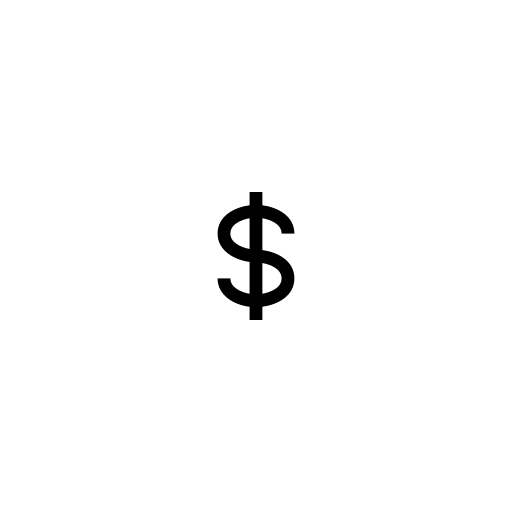 Icon of a dollar sign inside a circle with a line through it, indicating money or financial concept.