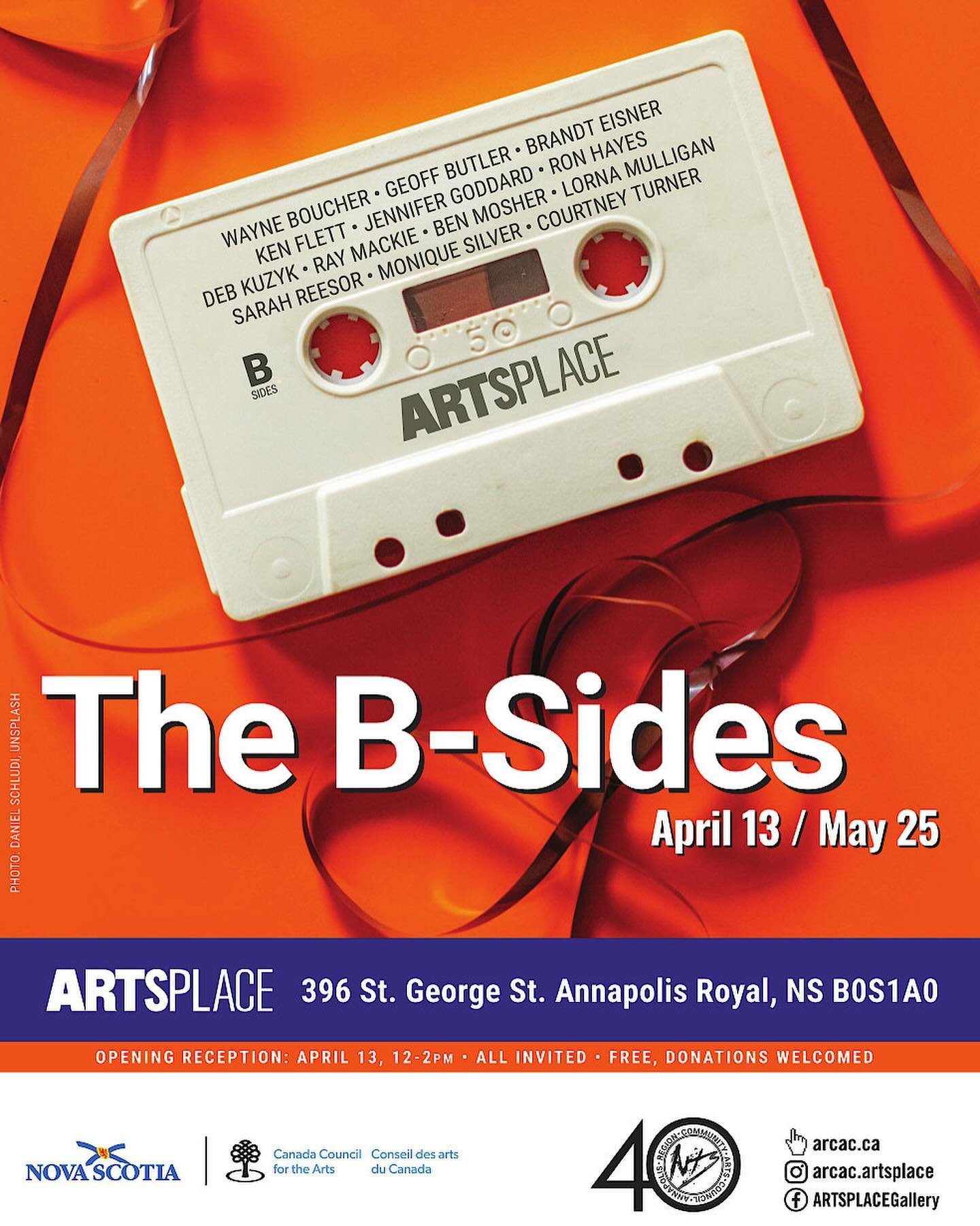 TOMORROW! Come to @arcac.artsplace for 4 great exhibition openings, including the B-Sides. ARCAC is an artist-run centre, literally, it&rsquo;s run by artists. So I am allowed to do stuff like work on site with wet clay. ❤️ artists. This exhibition i