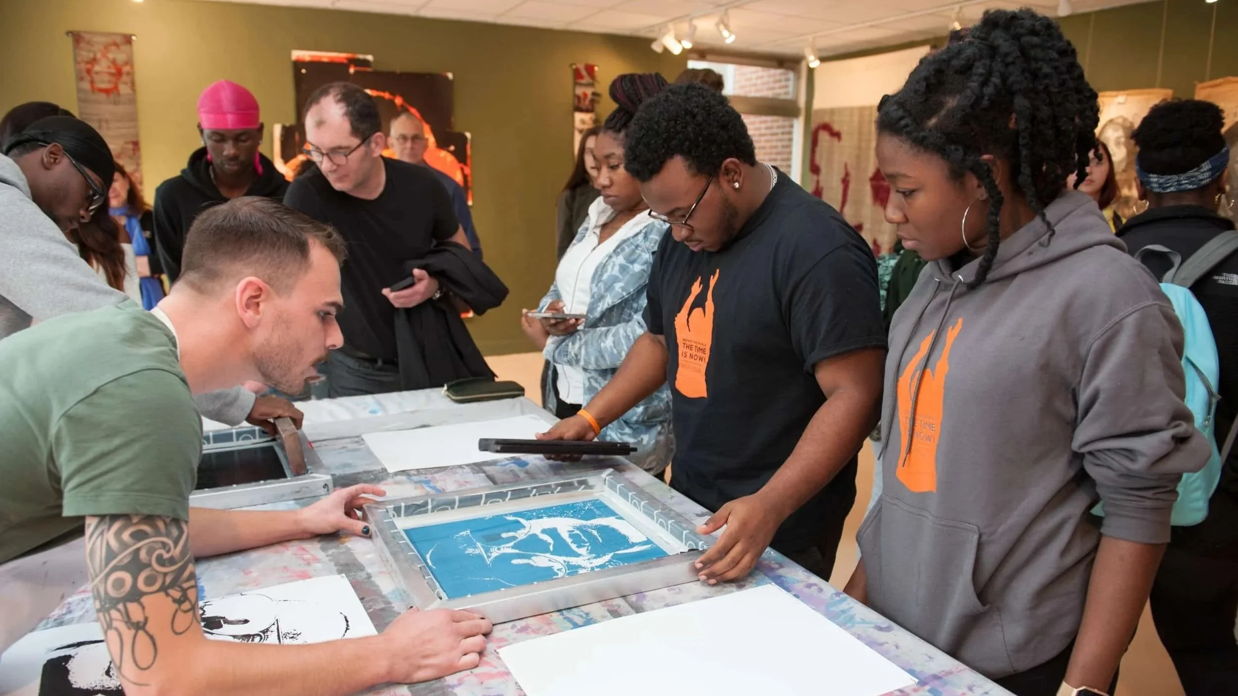 Students at the Social Justice Festival by the Anne Frank Project