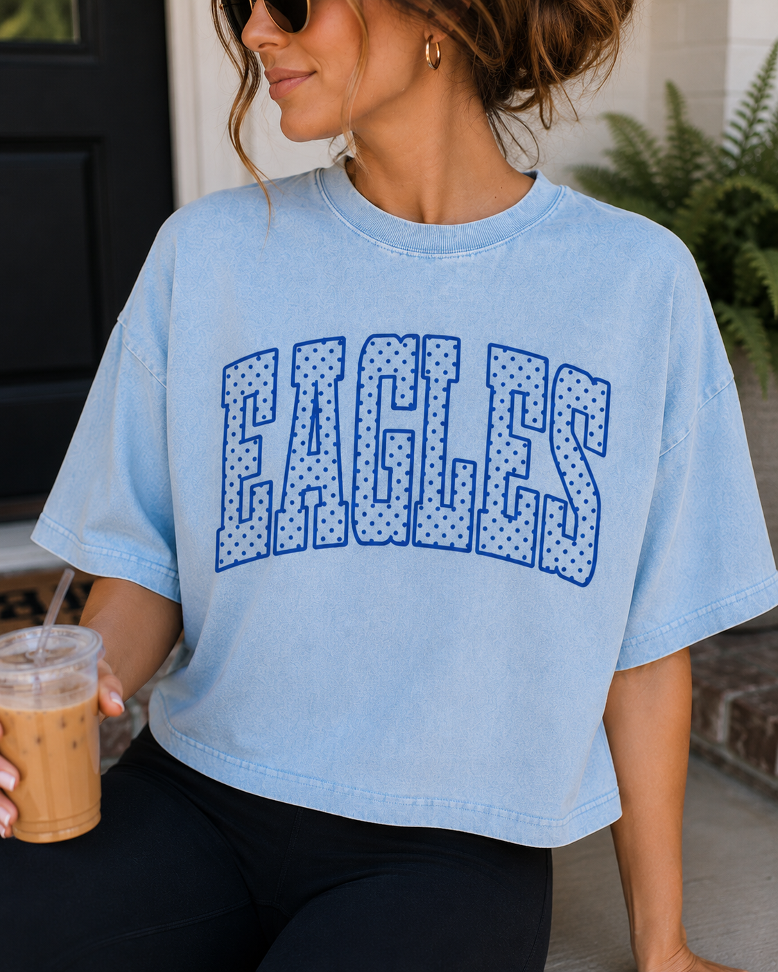 Eagles Mineral Wash Boxy Tee
