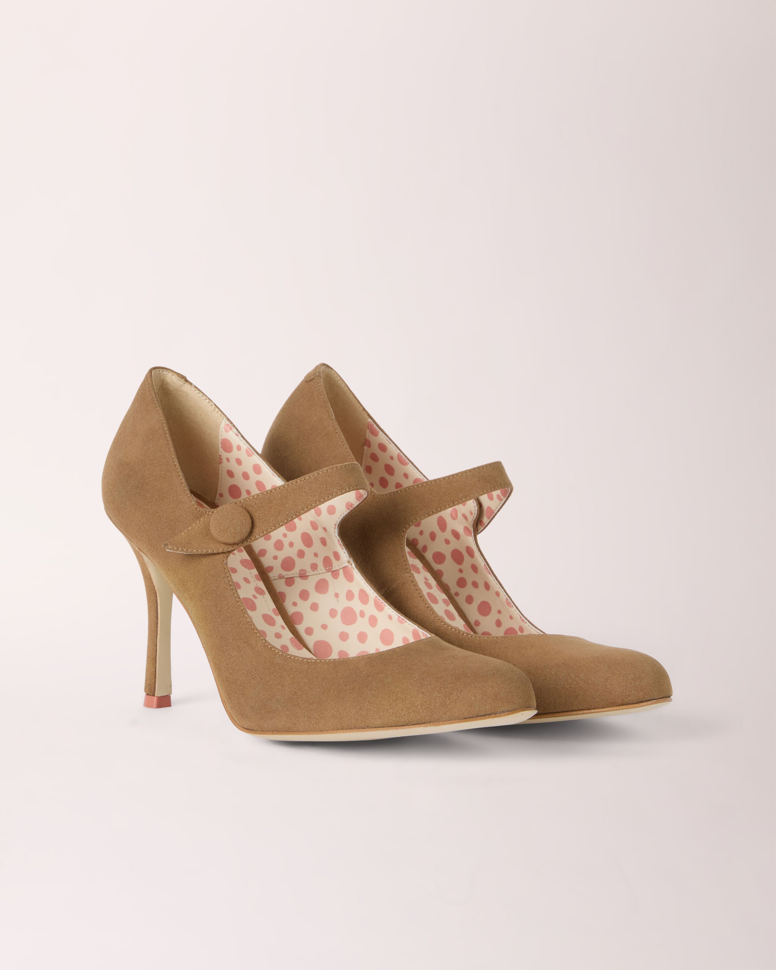 Mary-Jane Cheeletto | Suede | Taupe