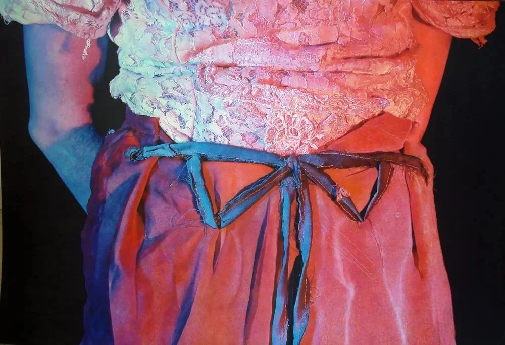 "What Ellie Was Wearing" Colored Pencil + Acrylic Paint 20 x 30 in - 2013