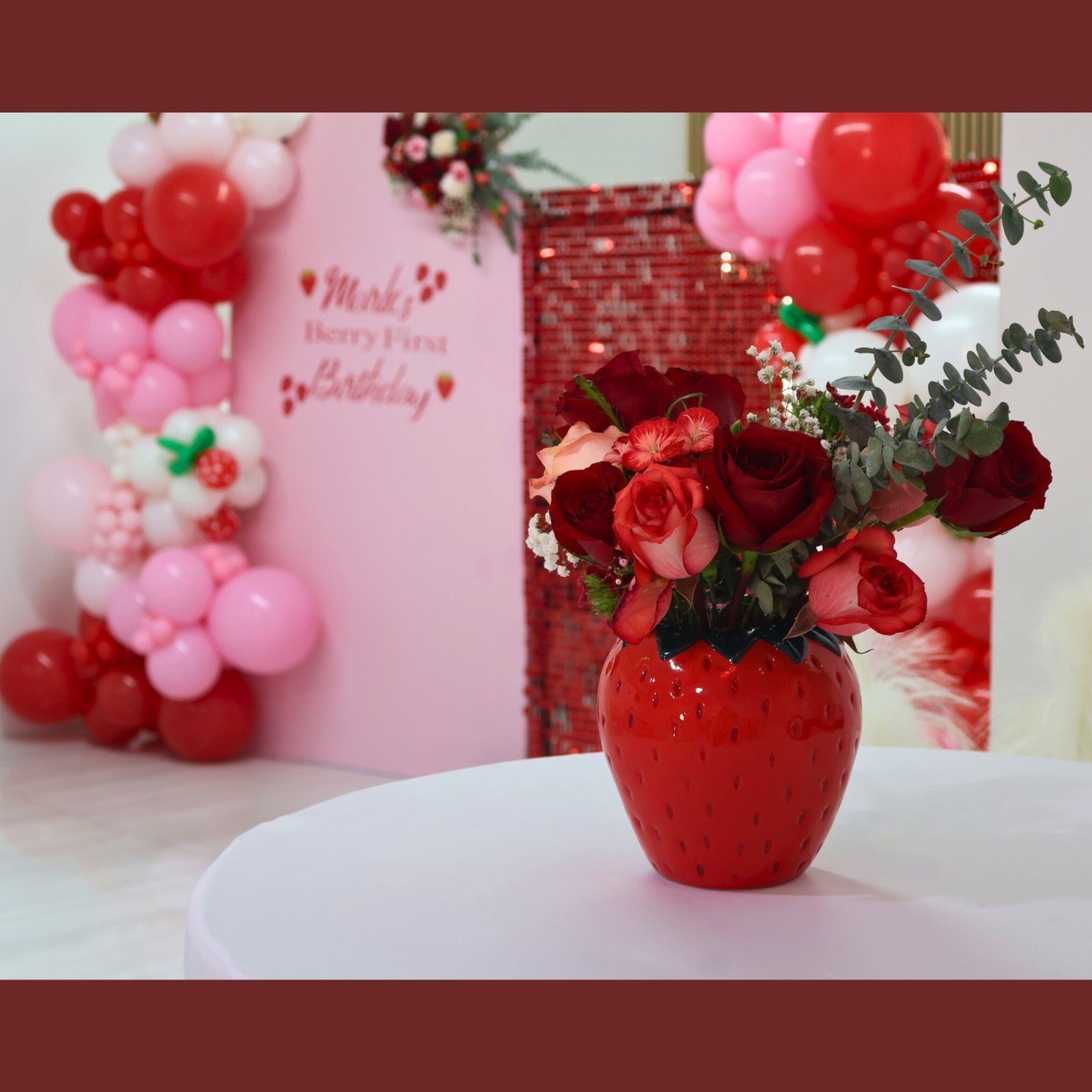 🌸🍓 &quot;You could say it's our berry first setup... in more ways than one! 🍓🌸

Loved how this sweet theme came together! Can you believe we only had one hour to set everything up? ⏰ If your venue has limited time, don&rsquo;t worry, we&rsquo;ve 