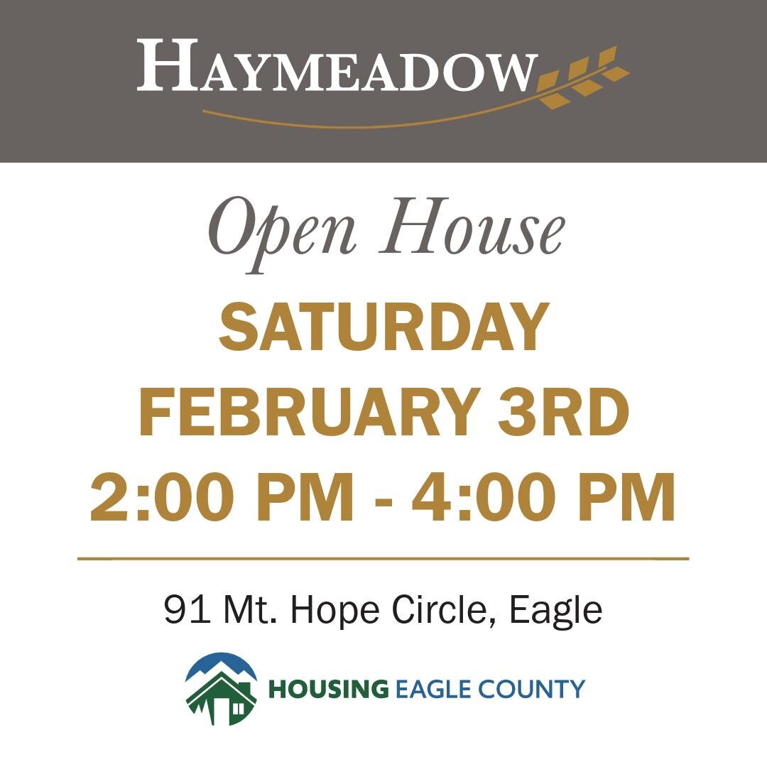 Join us this Saturday for an exclusive Open House event at Haymeadow! Explore our partially constructed 2-bedroom, 2-bath condos in Building A from 2 PM to 4 PM. This is the perfect opportunity to get a firsthand look at your potential dream home and