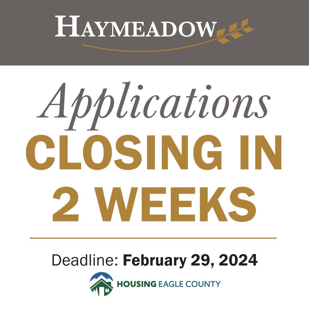 Don't miss your chance to own at Haymeadow! 

We're offering a unique opportunity to purchase one of our 43 deed-restricted two-bedroom condos in the amazing Town of Eagle. Enjoy new construction, a great location, exceptional style, and unparalleled