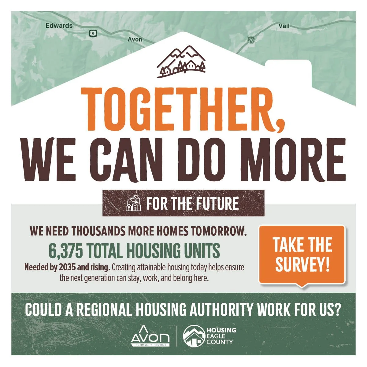 We've helped thousands of locals find or keep their homes, and we're proud of that! 🏠

But the demand keeps growing. So how do we keep up?

We&rsquo;re exploring a Regional Housing Authority to scale up what&rsquo;s working, streamline operations, a