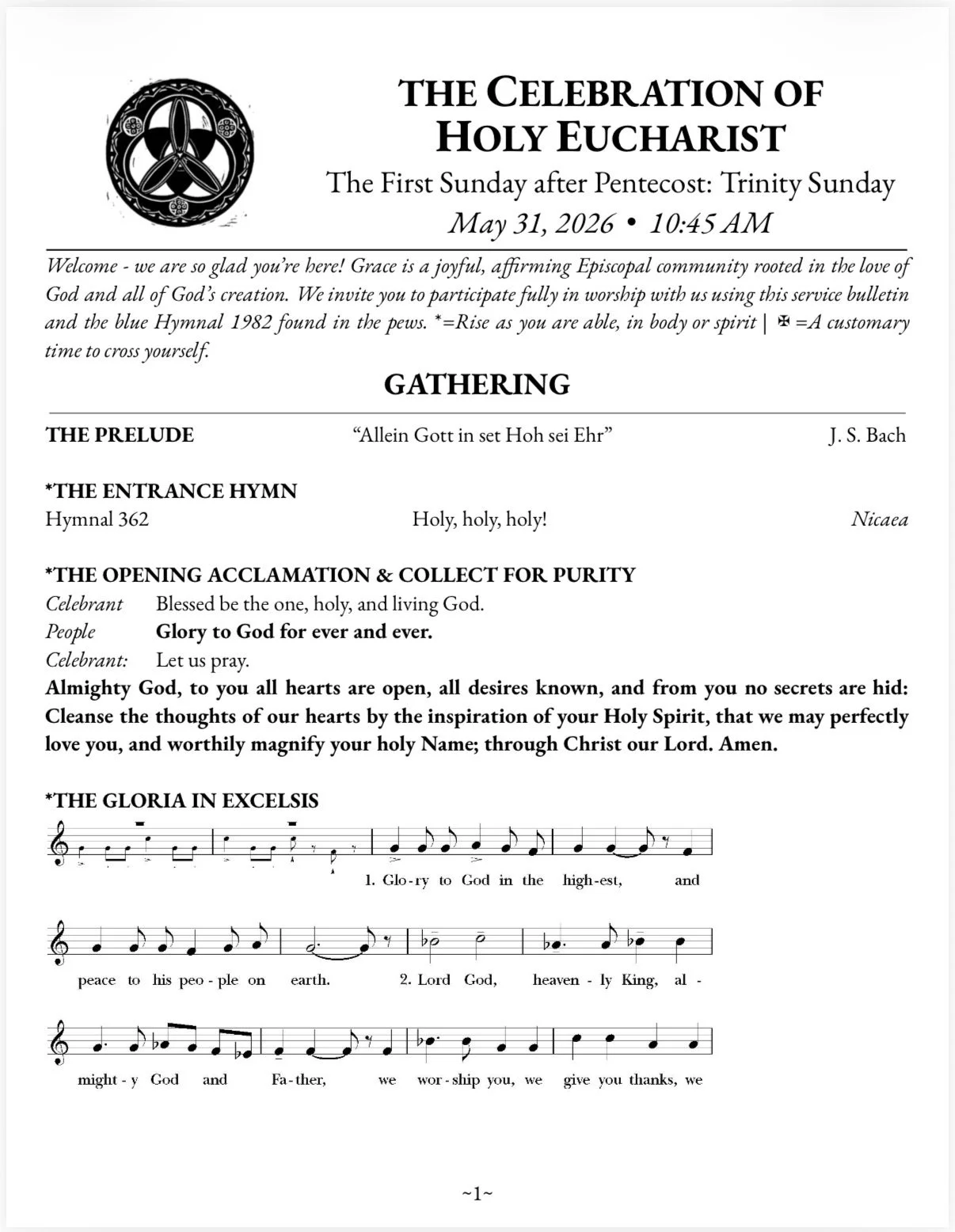 Trinity Sunday • May 31, 2026 • 10:45 AM