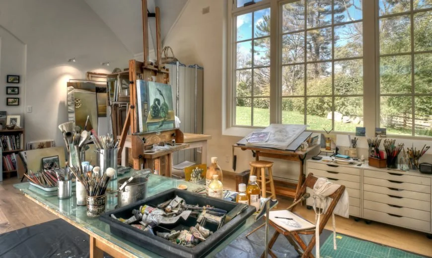  Our artist studio in our Switzerland residence 