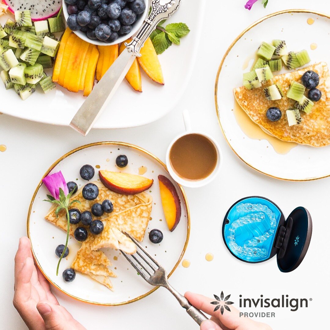 Unlike traditional braces, you can take out your Invisalign! Clear aligners have no food restrictions, so you can eat whatever you would like! This is just one of the perks of Invisalign. Give us a call today to learn more about the rest of the benef