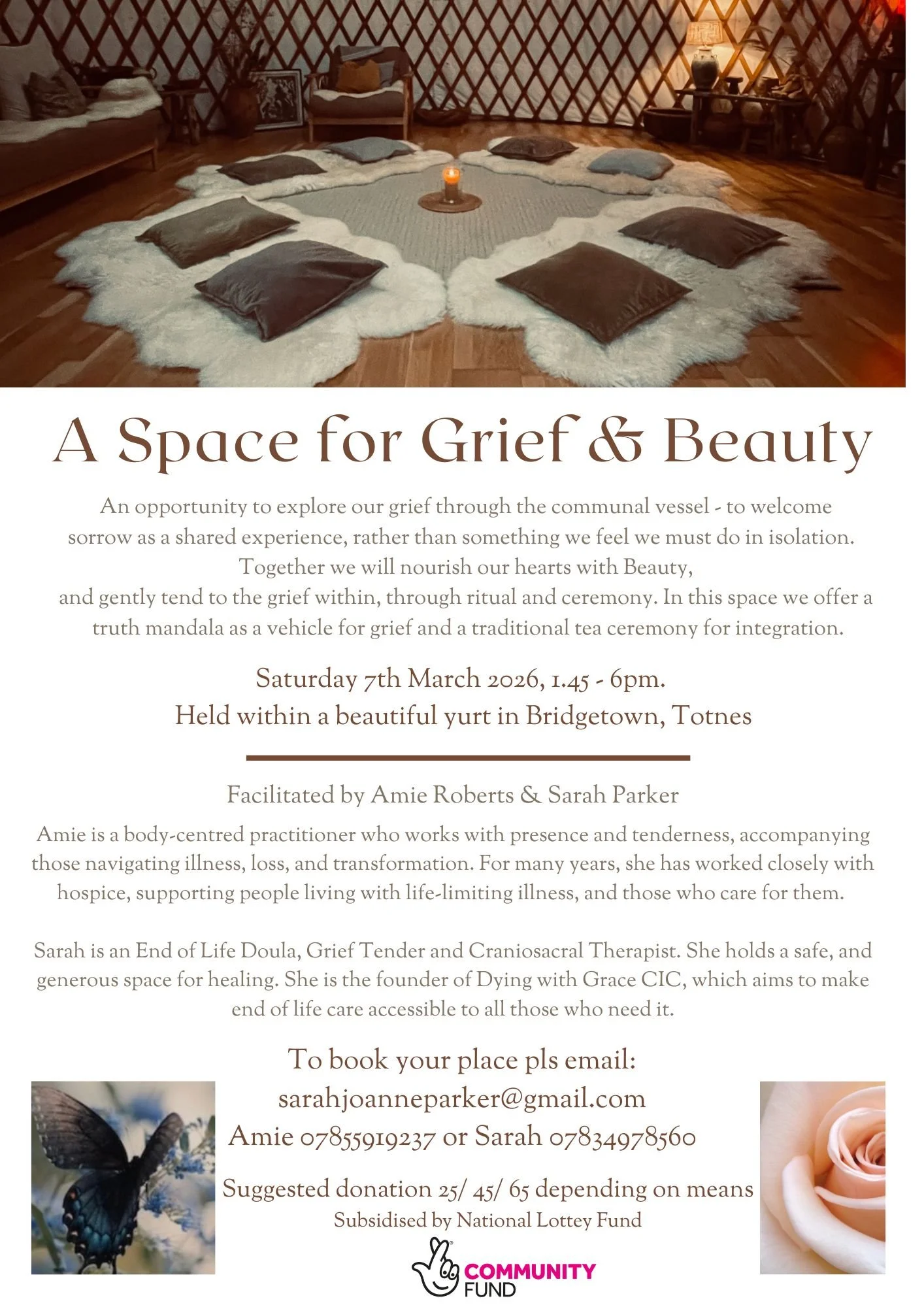 A Space for Grief & Beauty Flyer