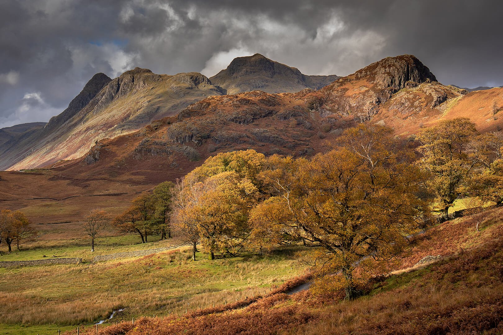 Langdale Pikes photographed on my Lake District in Autumn Photography Tour (Copy) (Copy)
