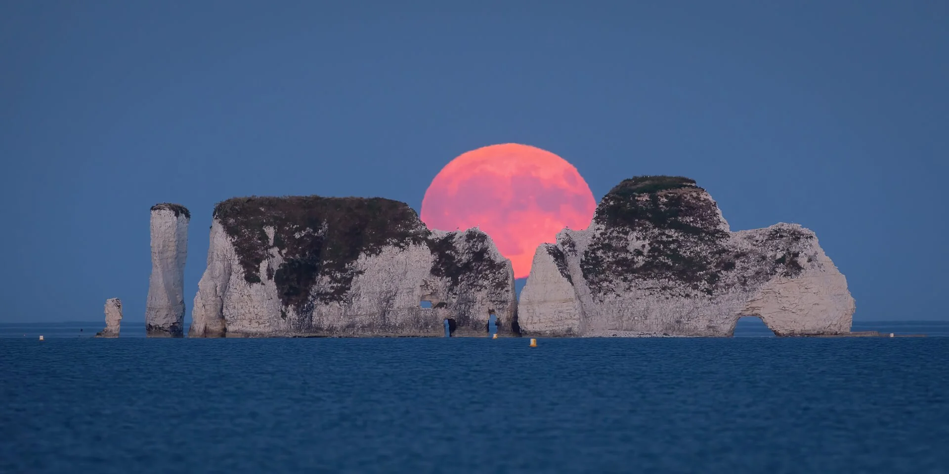Full Moon Rising, Old Harry Rocks