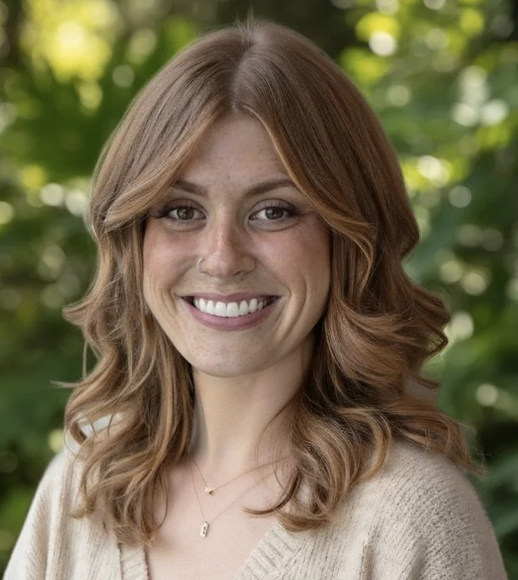 Bre Bacile, LMSW-C trauma therapist supporting women navigating motherhood, neurodivergence, and life transitions in Michigan at The Flourishing Collective.