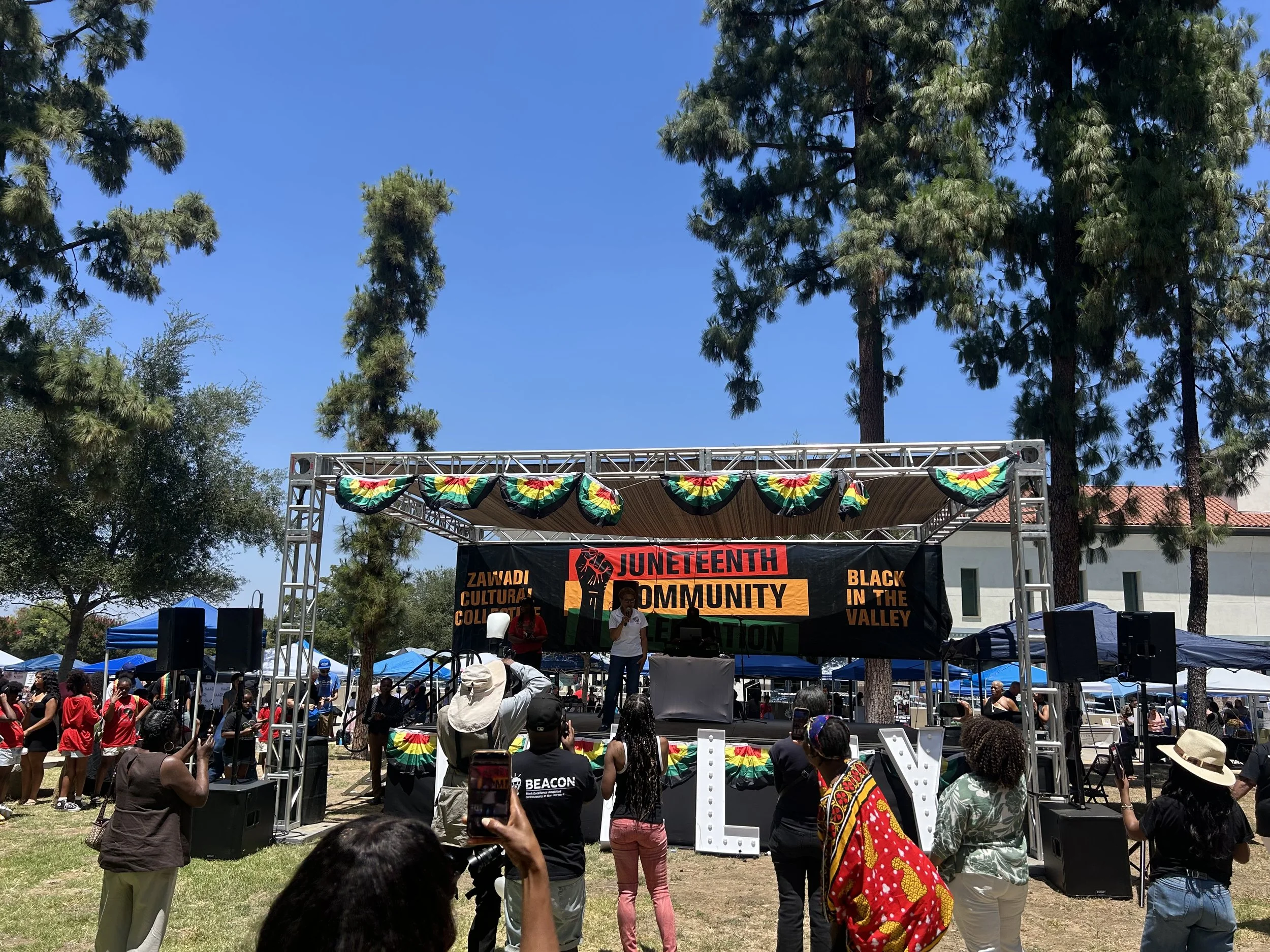 Juneteenth Celebration in Woodland Hills: Professional Stage, Audio