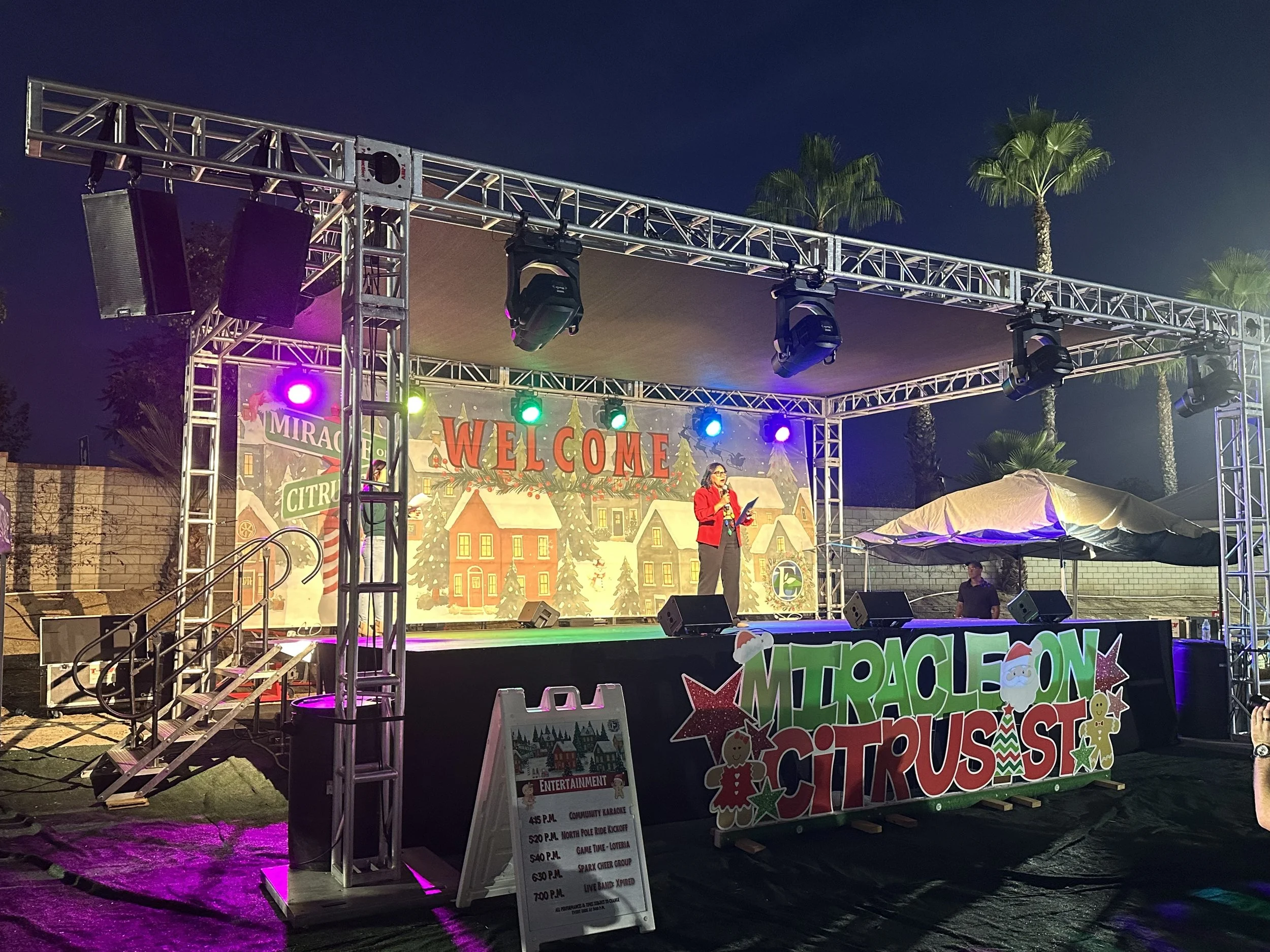 Stage Rental with Audio &amp; Lighting Rentals for Events and Festivals in Los Angeles, San Diego &amp; Las Vegas