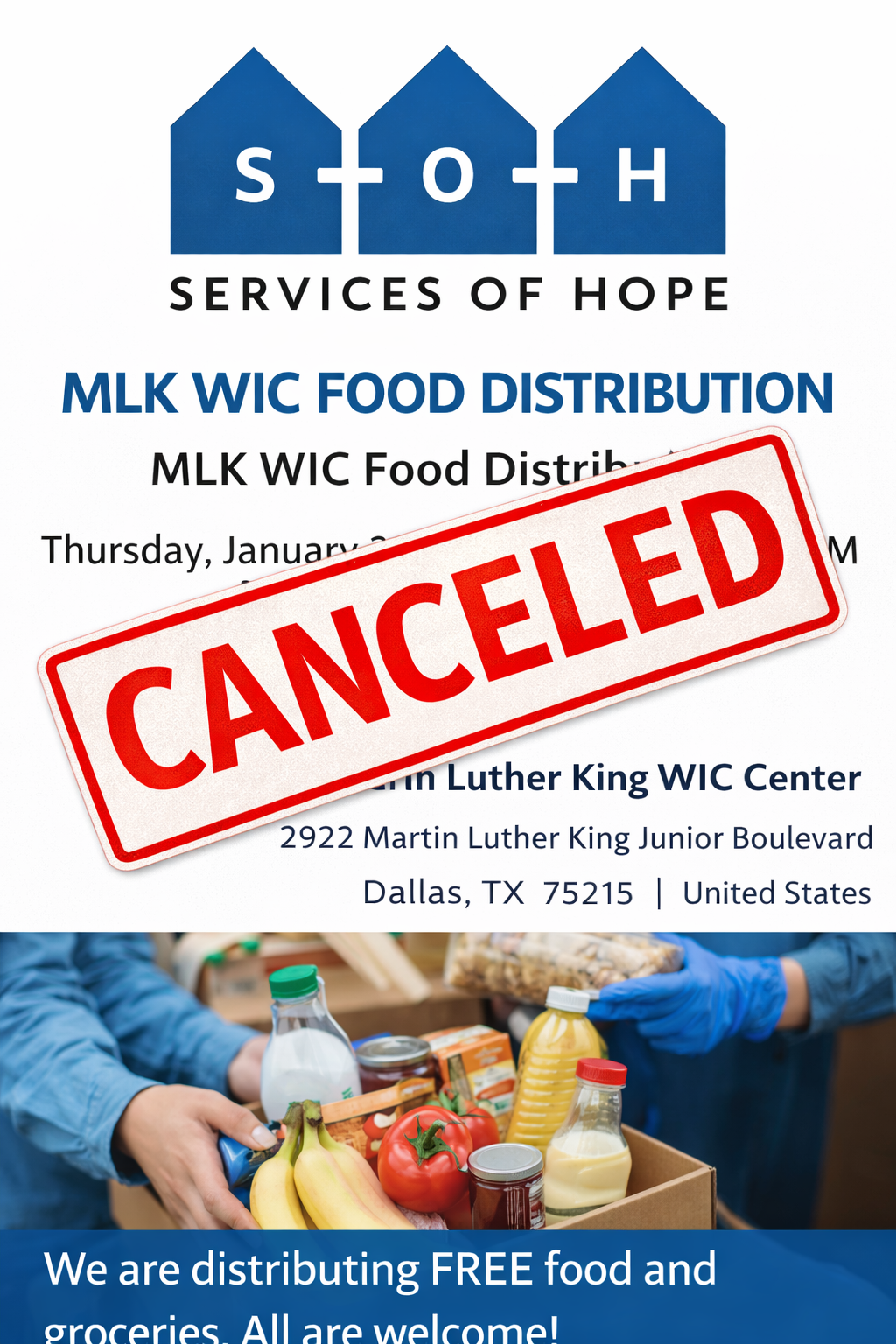 MLK WIC Food Distribution(Cancelled)