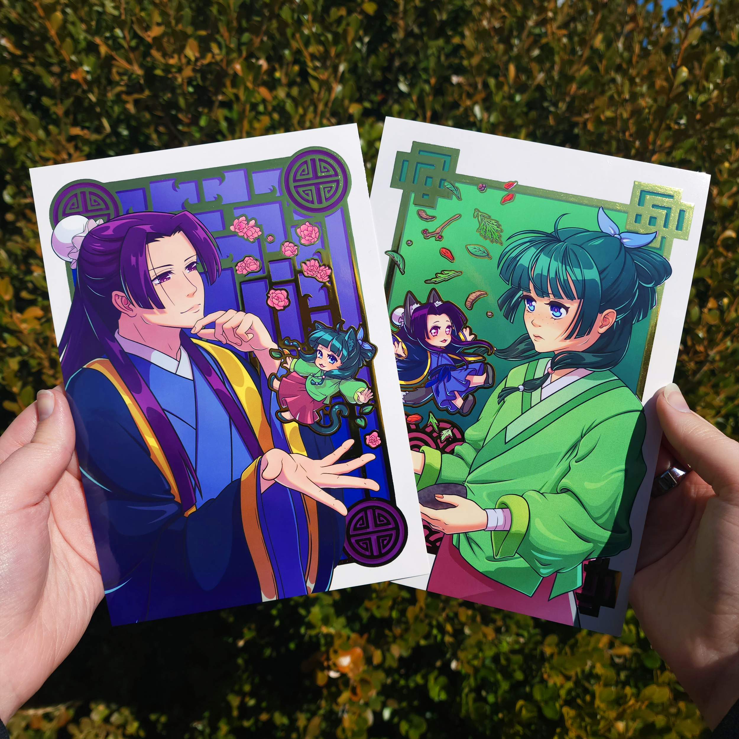 Apothecary Anime ✦ A5 Gold Foil Print