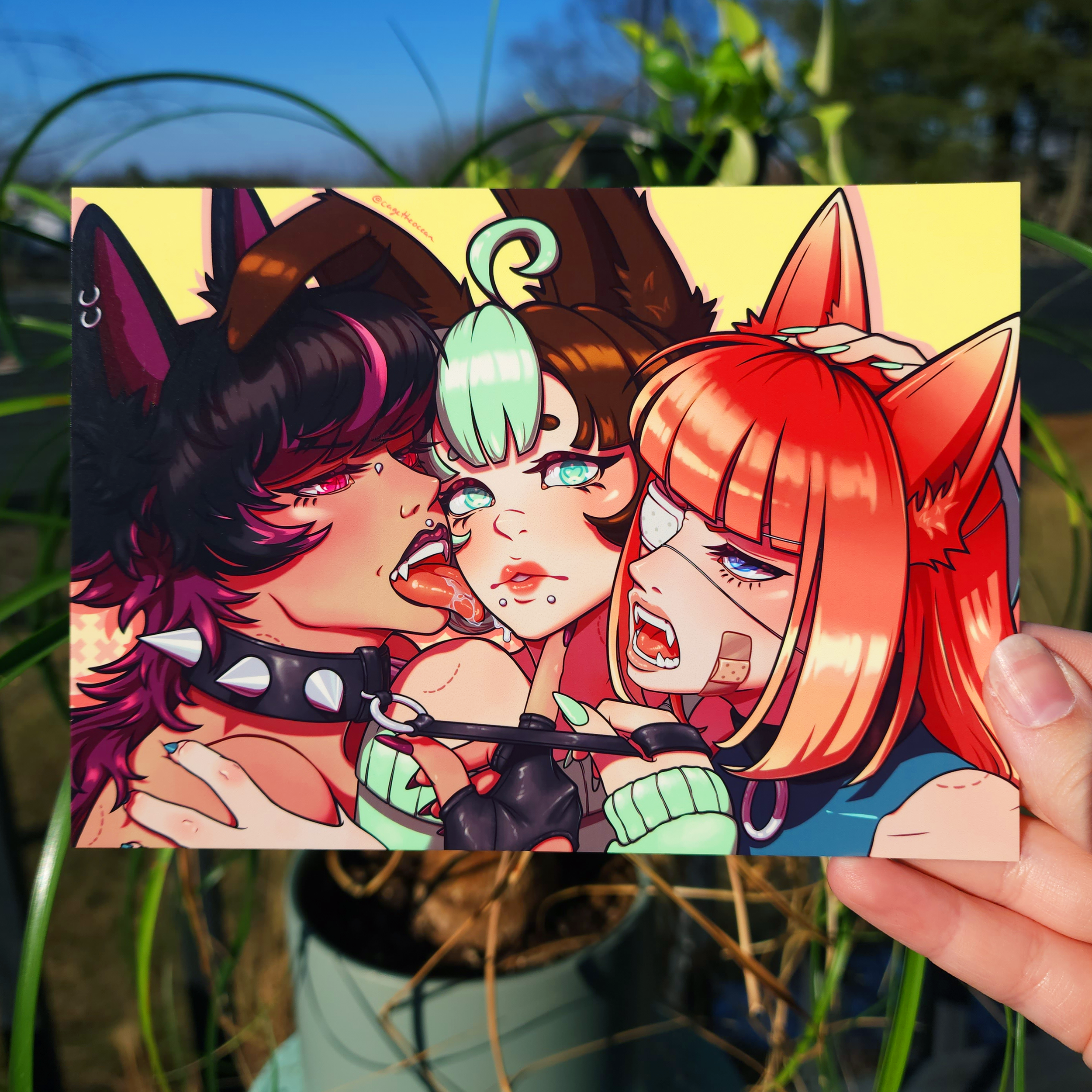 Plum Mint Peach ✦ Print