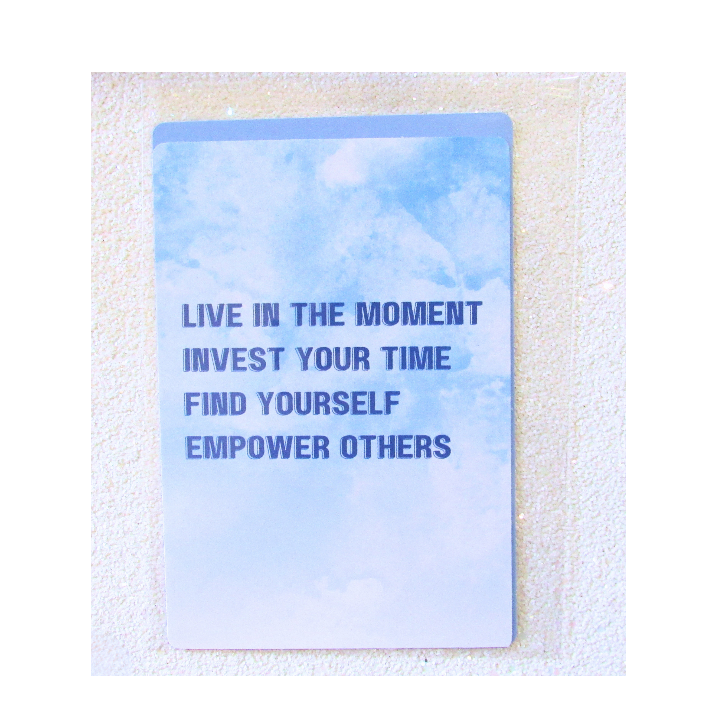 L.I.F.E. Quote Motivational Card | 5x7" Print, Words by Stephanie F.