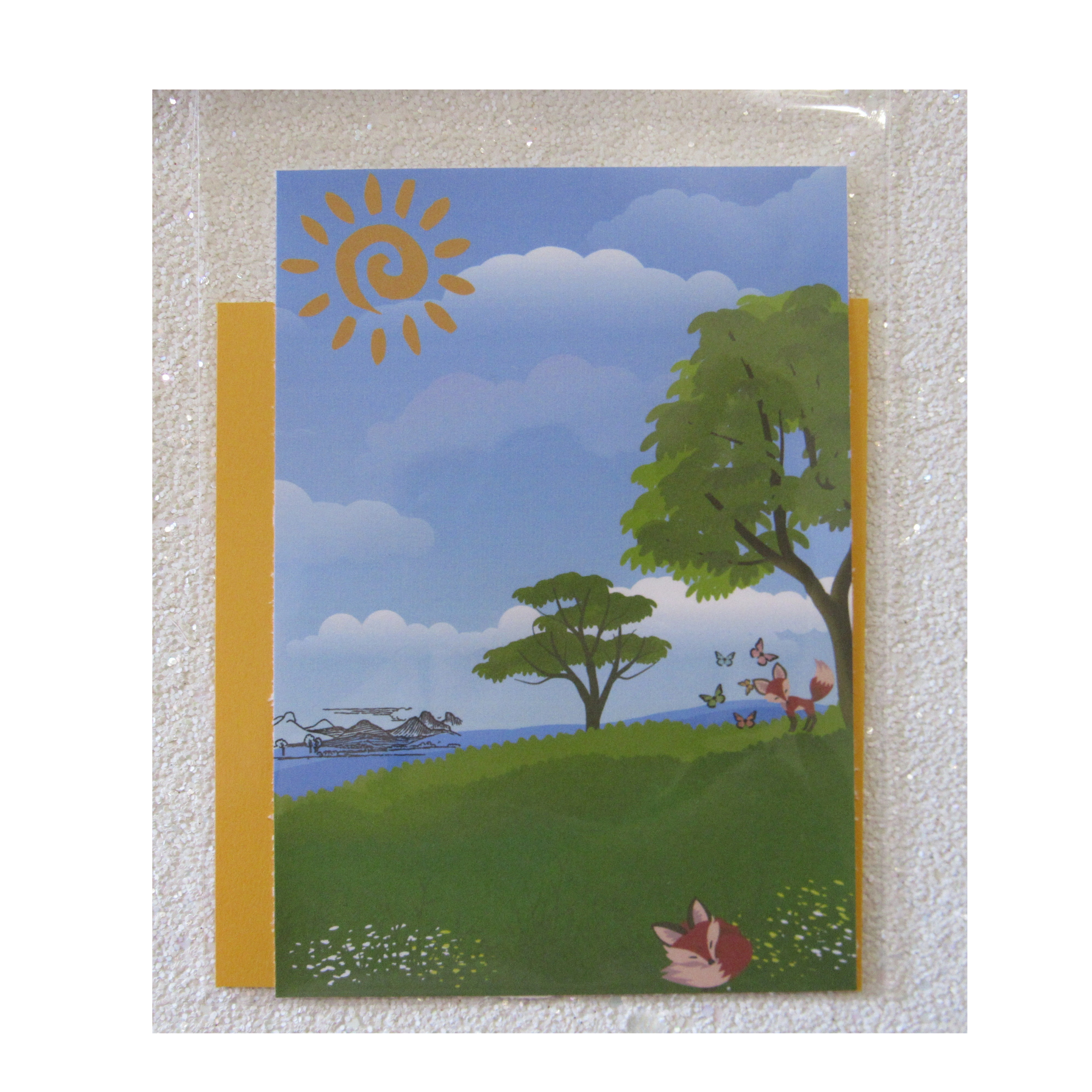 Foxes in the Fields Motivational Card | 5x7" Nature Print