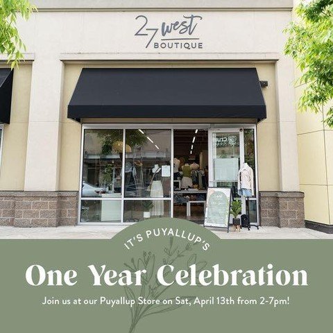Join 27 West in celebrating their one-year anniversary at Sunrise Village on April 13th! Enjoy festivities from 2-7 pm and snag a FREE, permanent bracelet with every $150 purchase (while supplies last &amp; select chains only)!