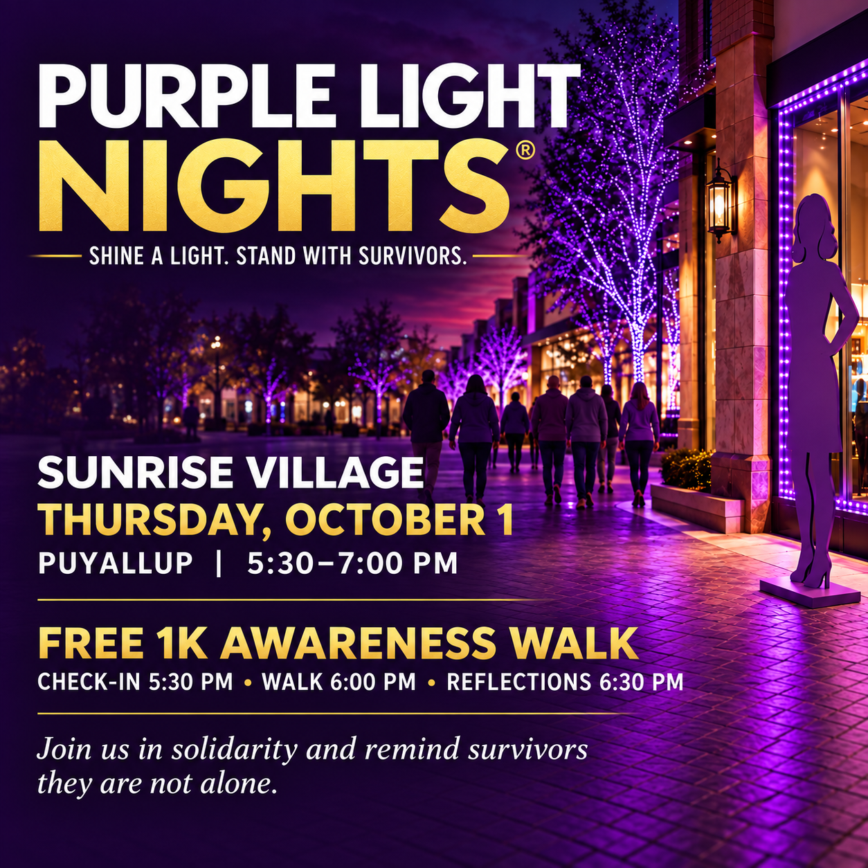 Purple Light Night