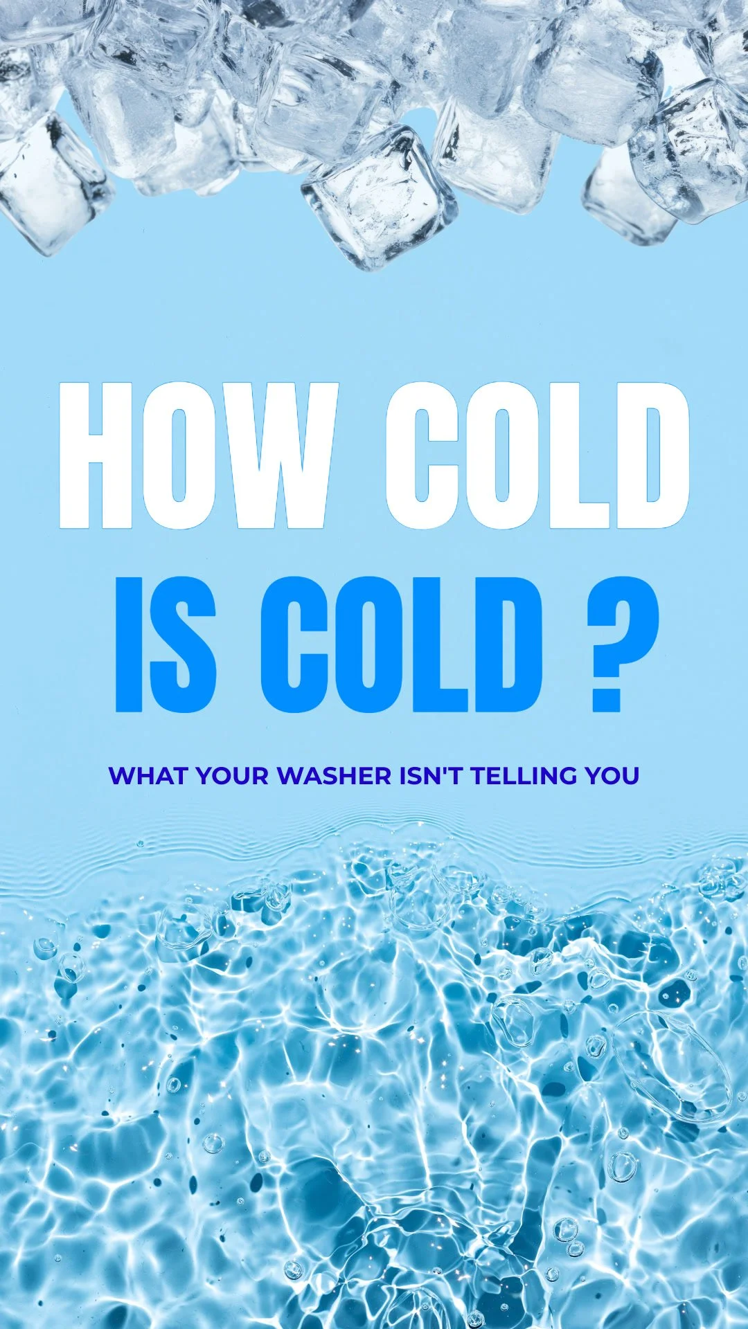 How Cold Is Cold? laundry tip reel cover designed by FreeSol Media for The Laundry Room