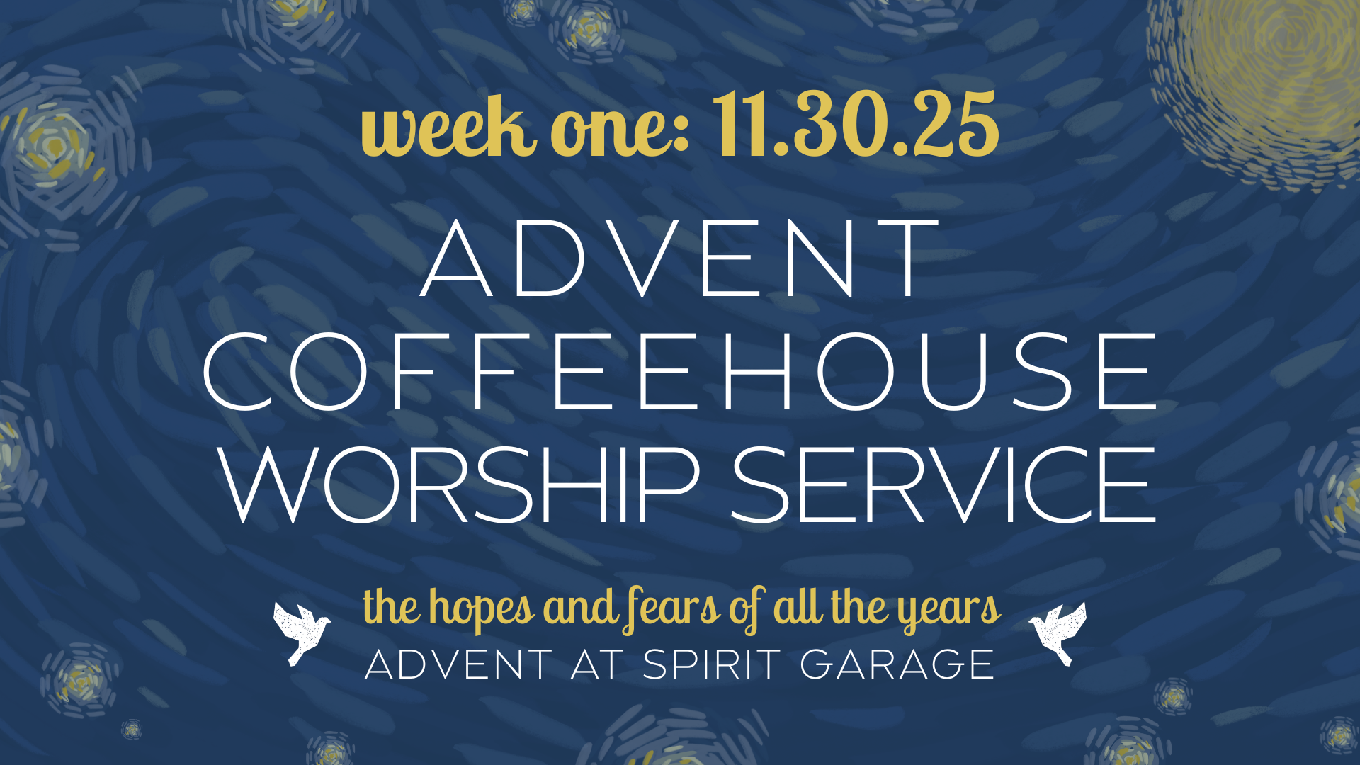 Worship at Spirit Garage: Coffeehouse Worship