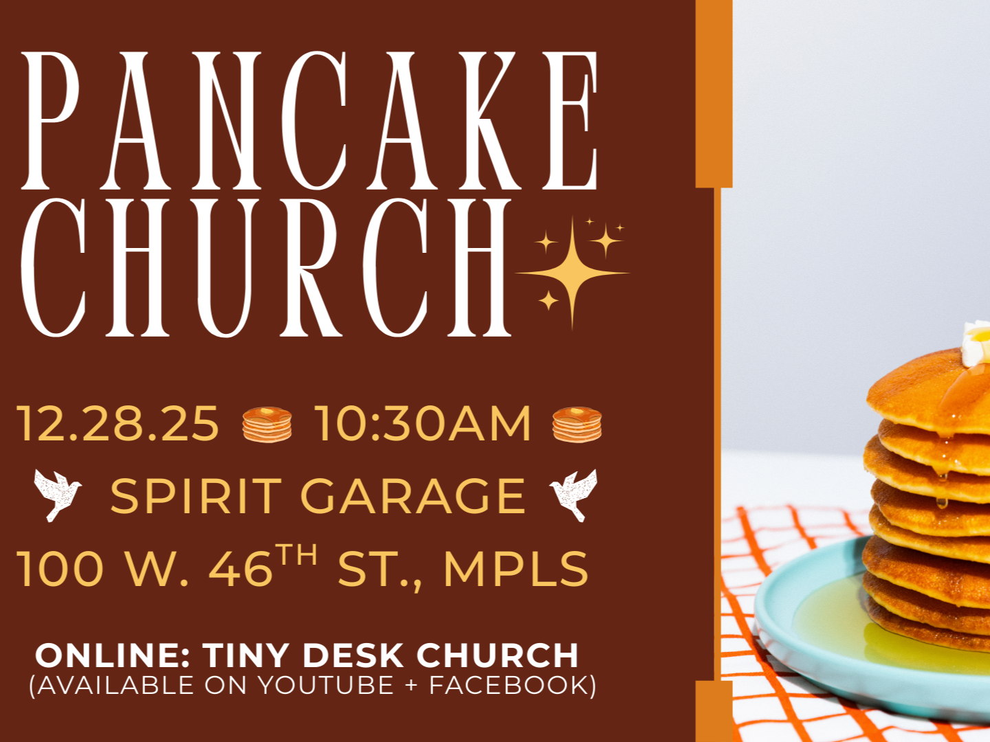 Worship at Spirit Garage: Pancake Church