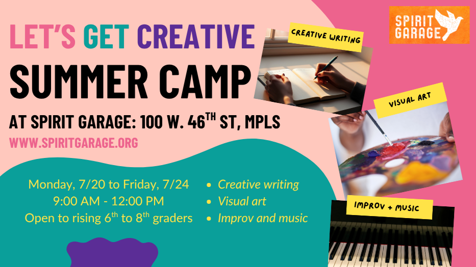 Let’s Get Creative Camp for Middle Schoolers at Spirit Garage