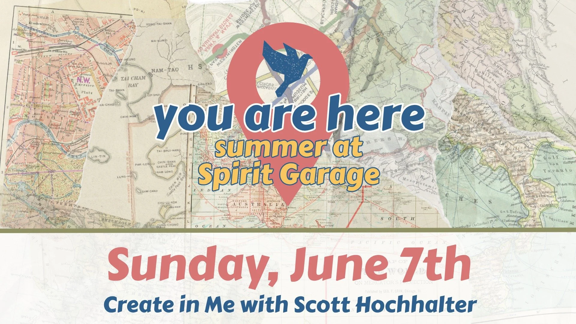 Spirit Garage Worship
Sunday, June 7, 10:30 am
@ Meraki Building

Spirit Garage member Scott H will share his Spirit Garage Portraits project in a Create In Me worship service. 

How did you come to Spirit Garage? What moved you to belong to Spirit G