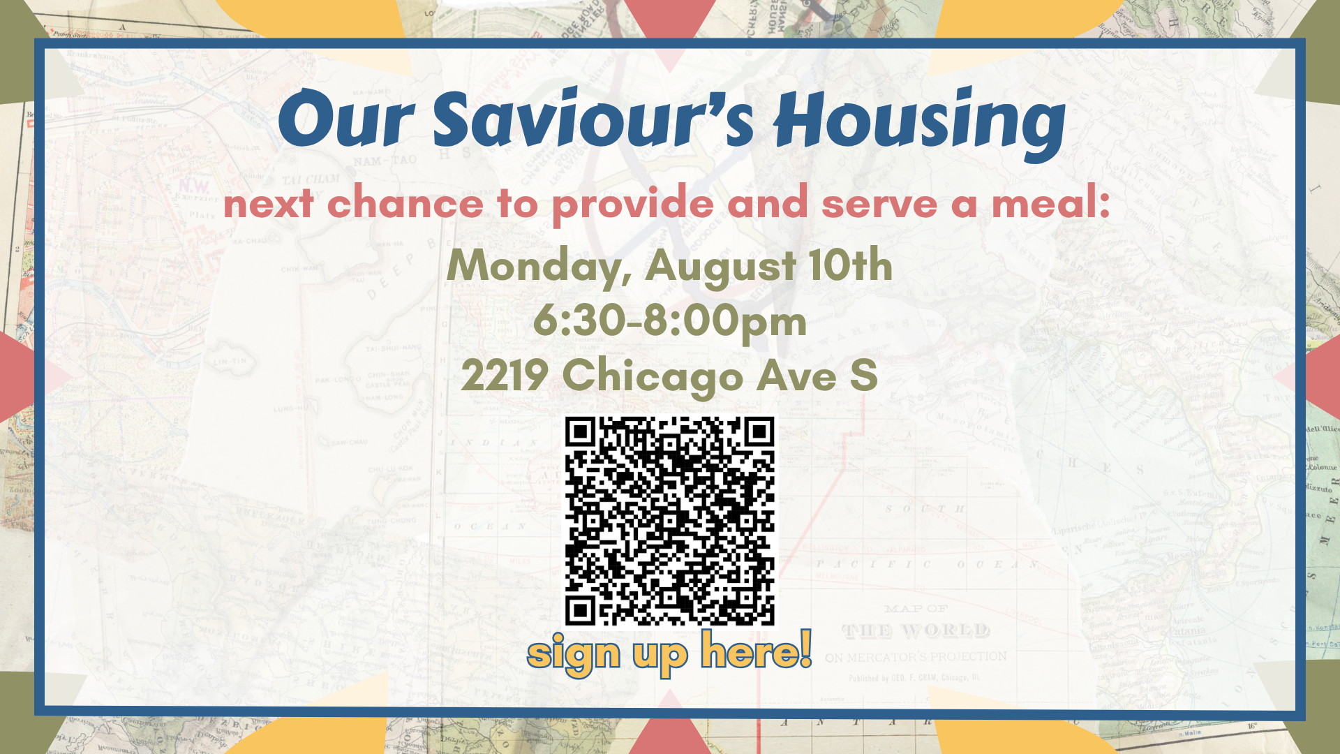 Provide and Serve a Meal at Our Saviour's Housing