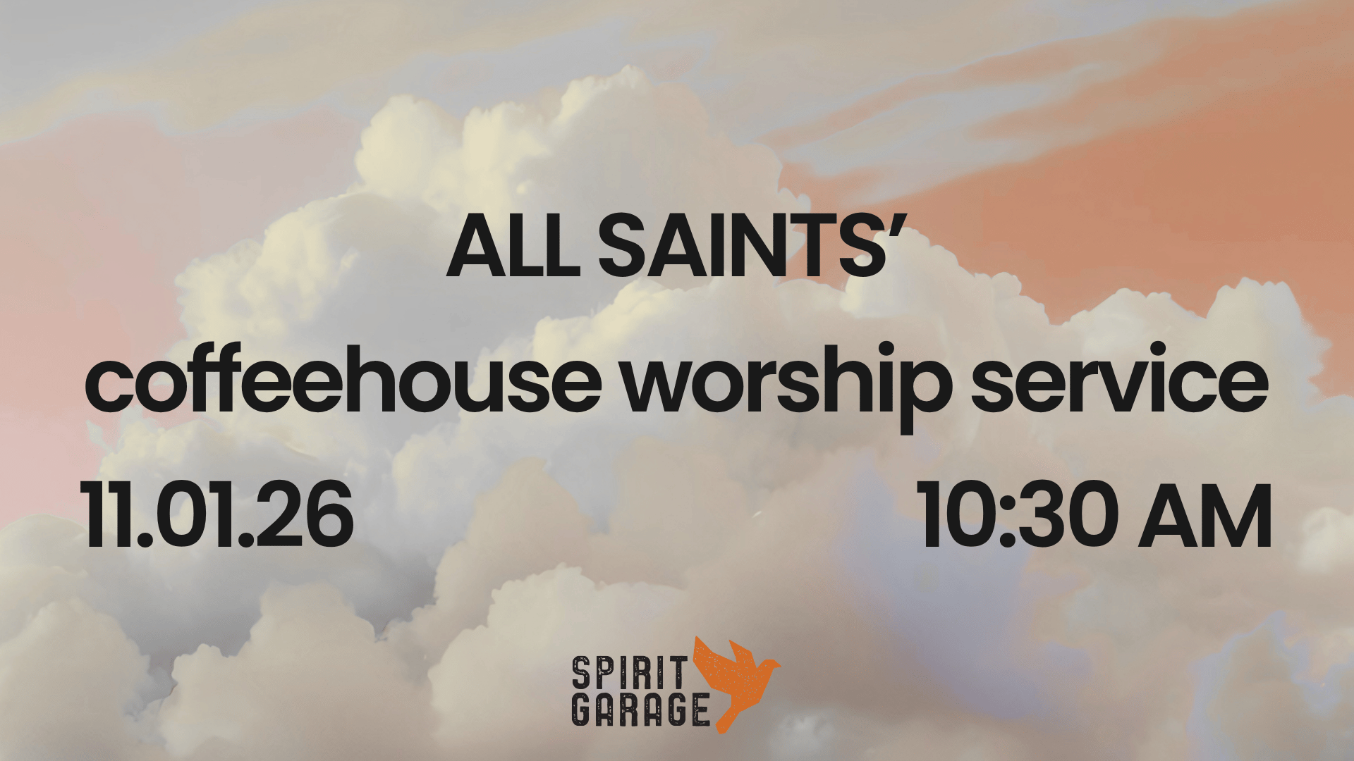 Worship at Spirit Garage: All Saints’ Coffeehouse