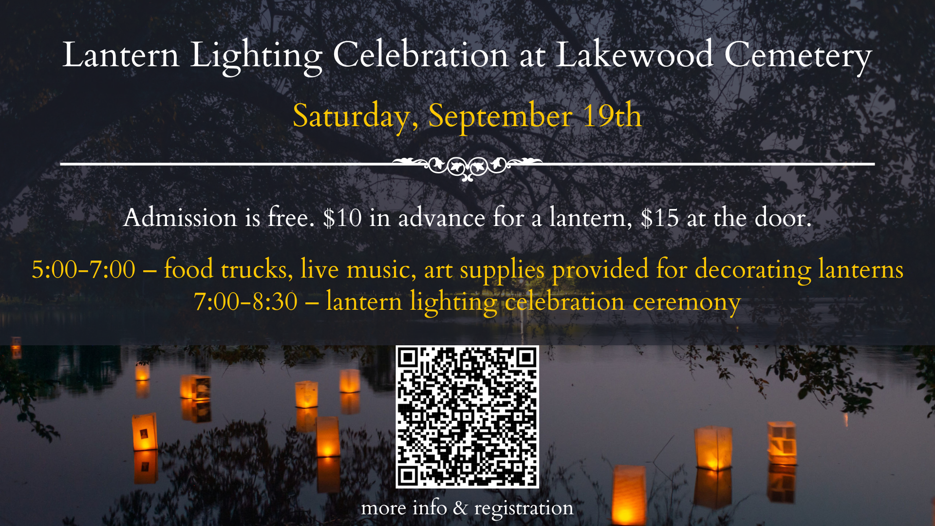 Lantern Ceremony at Lakewood Cemetery