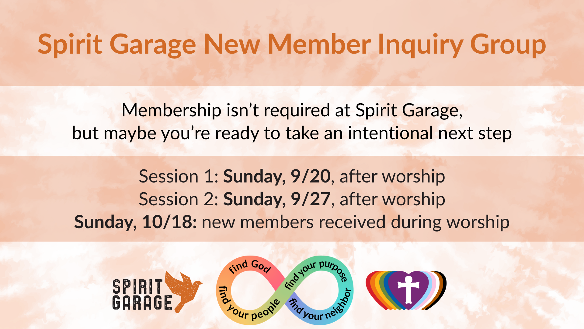 New Member Inquiry Group: Session 1