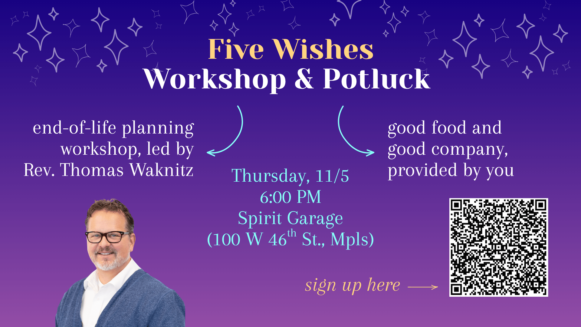 5 Wishes Workshop and Potluck
