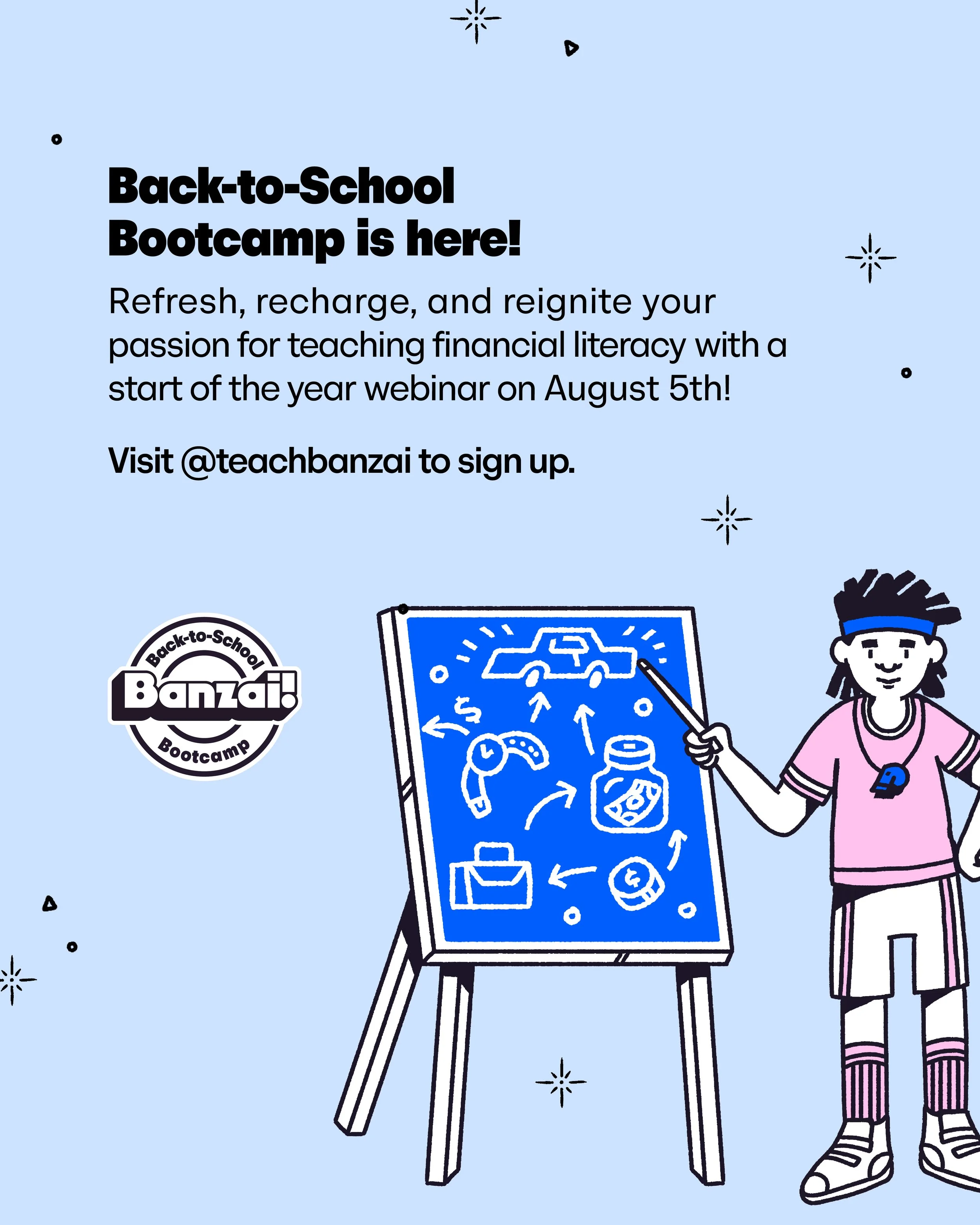 Join Banzai! for their Back-to-School Bootcamp!