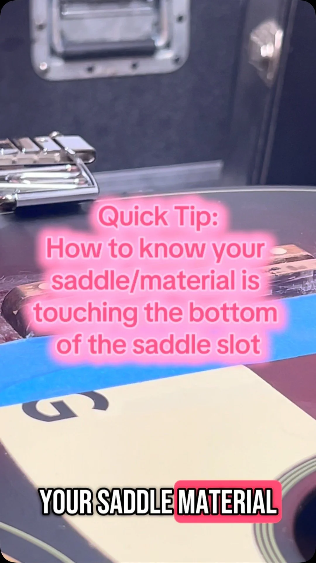 #saddleslot #guitar #rubberbridge #luthier #guitartech