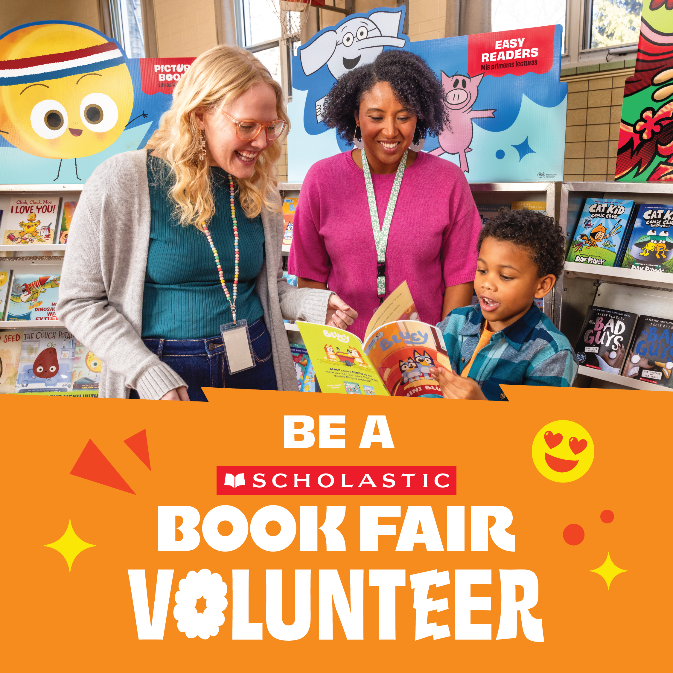 Sign up on SignUpGenius to volunteer at the Book Fair!