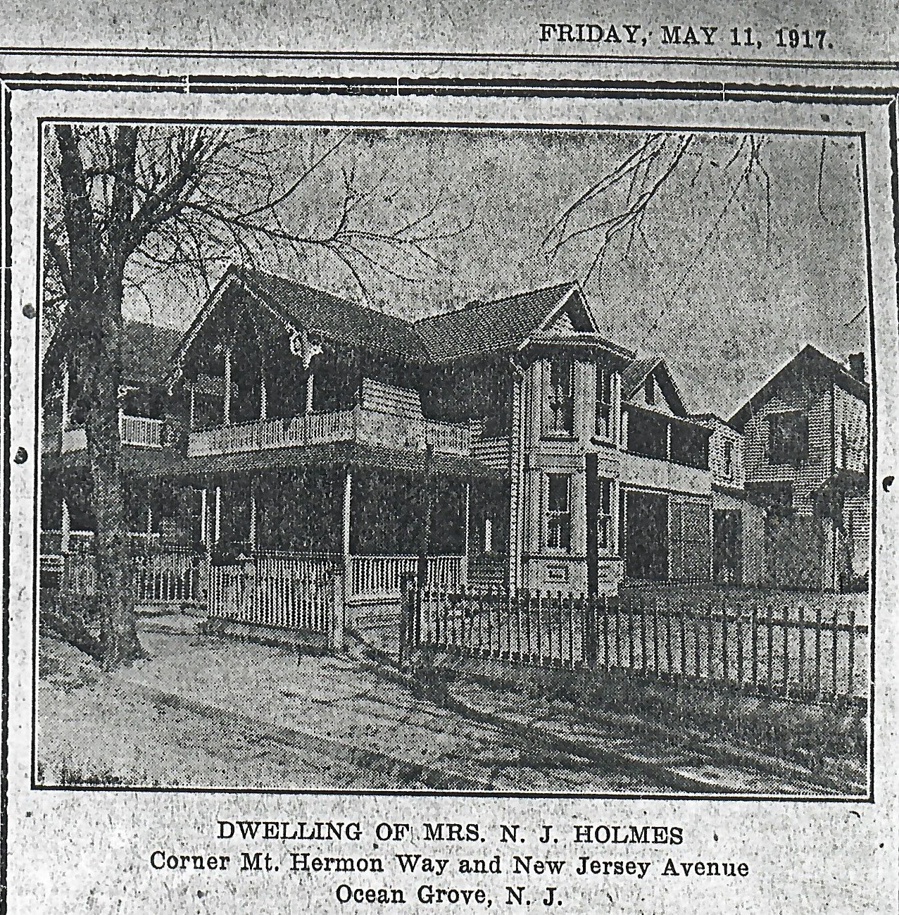 105 Mount Hermon Way (featured in an ad in the newspaper in 1917)