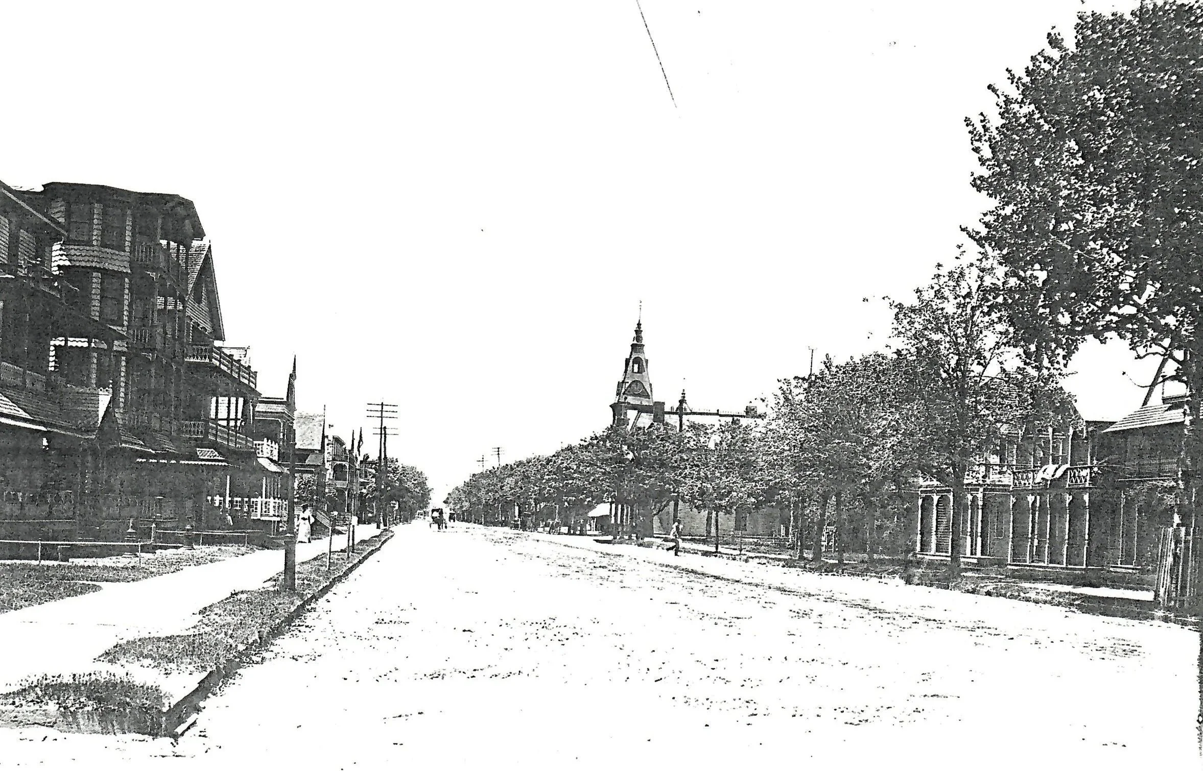 Main Ave looking West (date of photo unknown)
