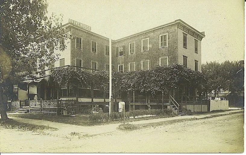 19 Heck Ave (circa 1900s) The Olive House. Adelaide L. Newman later managed and purchased the hotel, modernizing it with amenities such as hot and cold running water before her death in 1937. The Olive House continued operating under subsequent owner